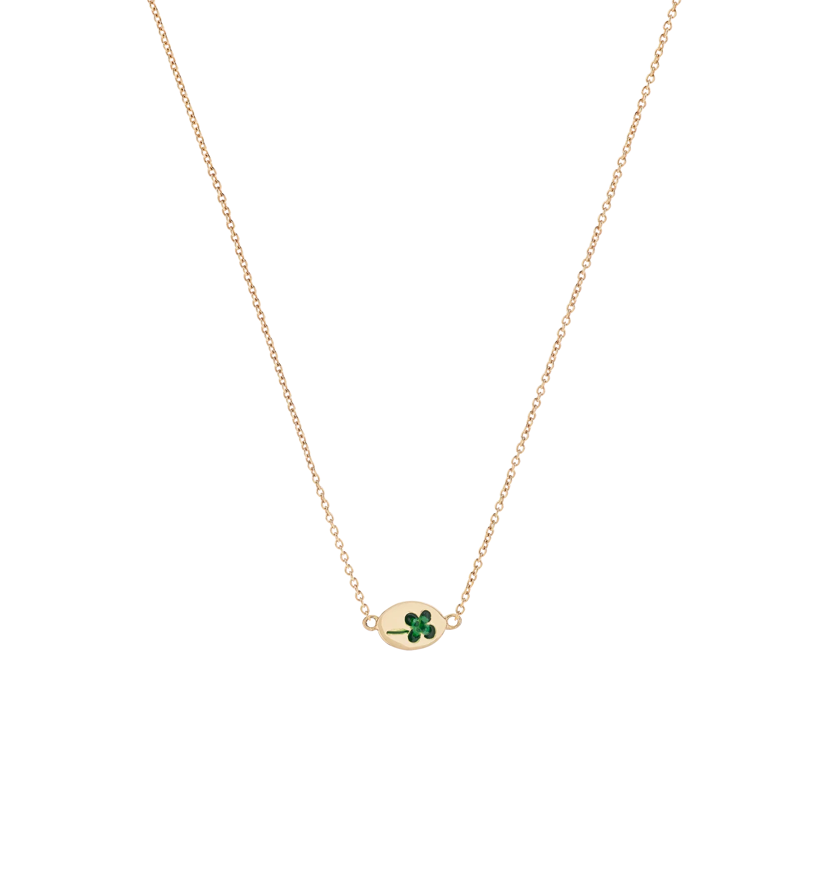 Lucky Clover Necklace 14K
