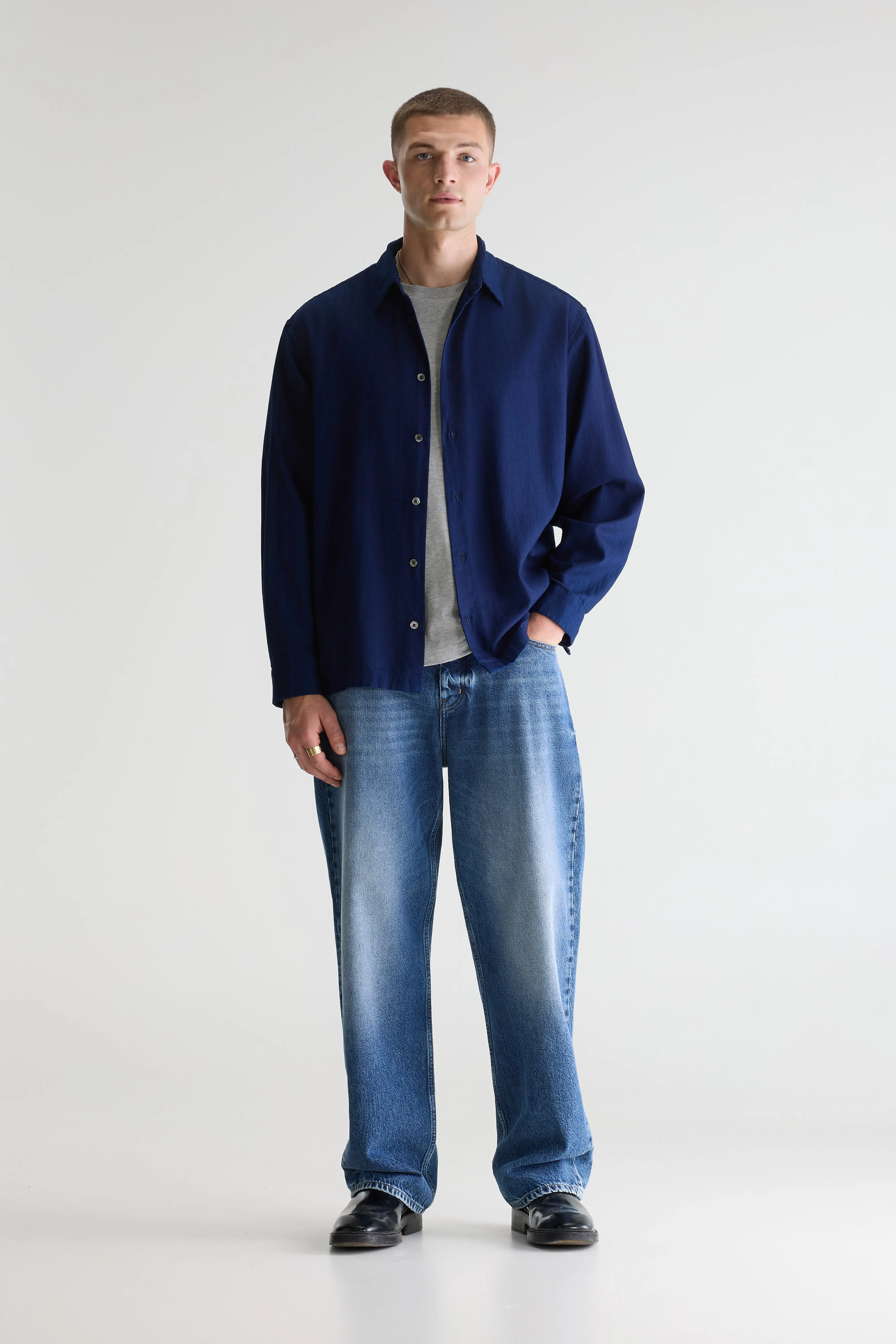 Bellerose Flip relaxed shirt (261 / M / INDIGO)
