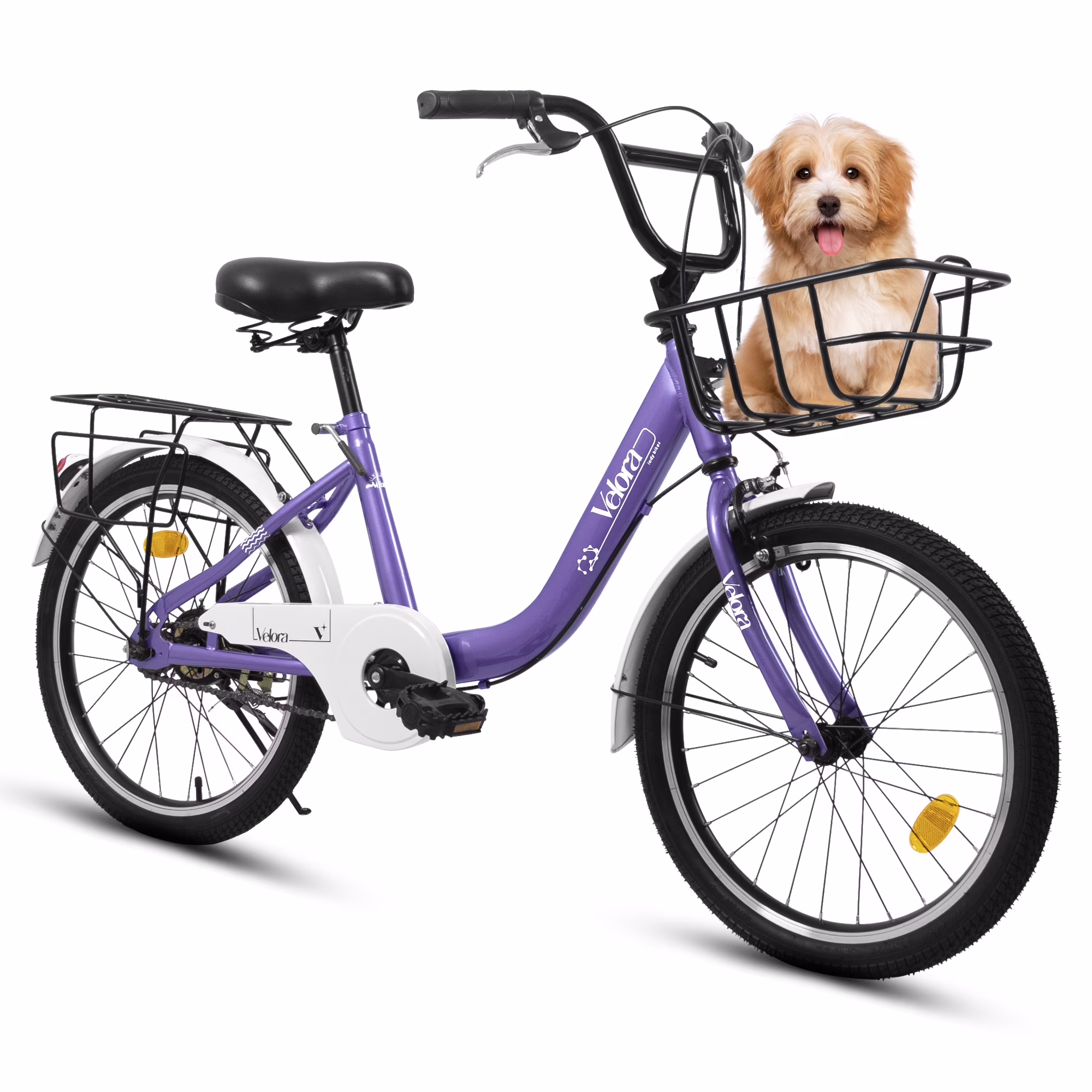 20 in Kids Bike for Boys Girls Age 5 - 10, Children'S Bicycle with Front Basket Rear Rack, Commuter Bike for School Leisure(GREEN)