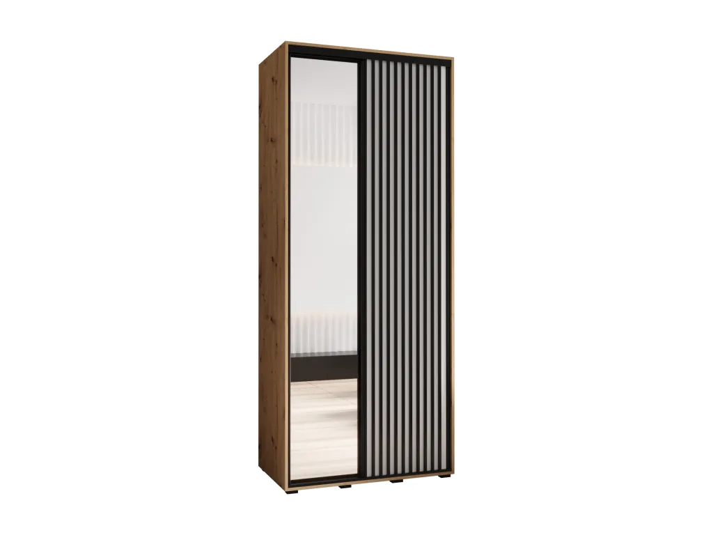 ARMARIO Francomuebleses 2 DE PUERTAS CORREDERAS 205.2/100/45 2 puertas (artisan/blanco)