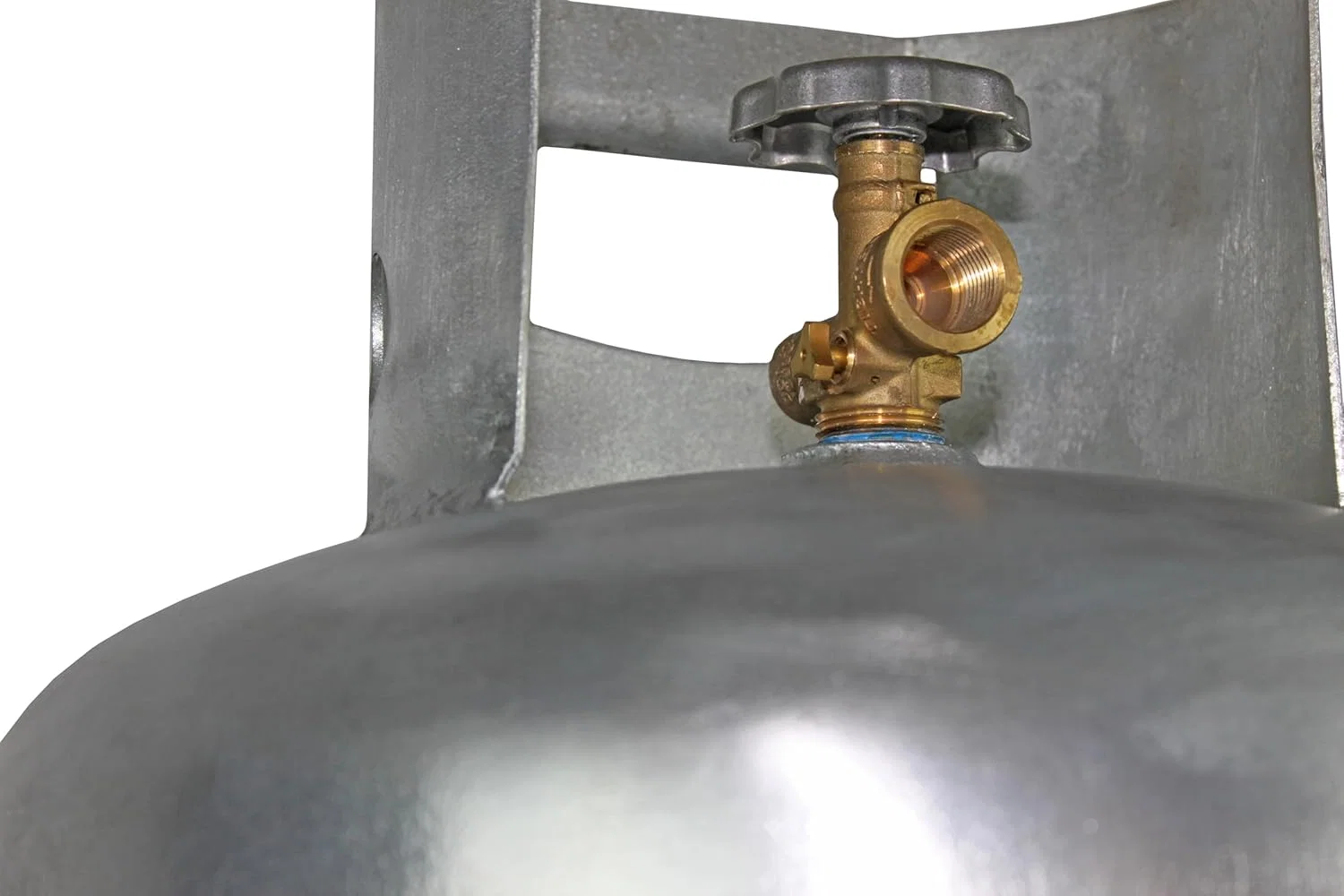 100Lb Steel Propane Tank Cylinder with Pol Valve - valve108270_163892
