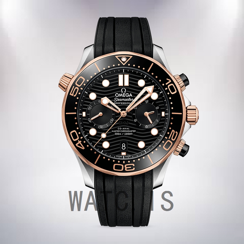 Omega Seamaster 44mm Men 210.22.44.51.01.001 Rubber Band Automatic