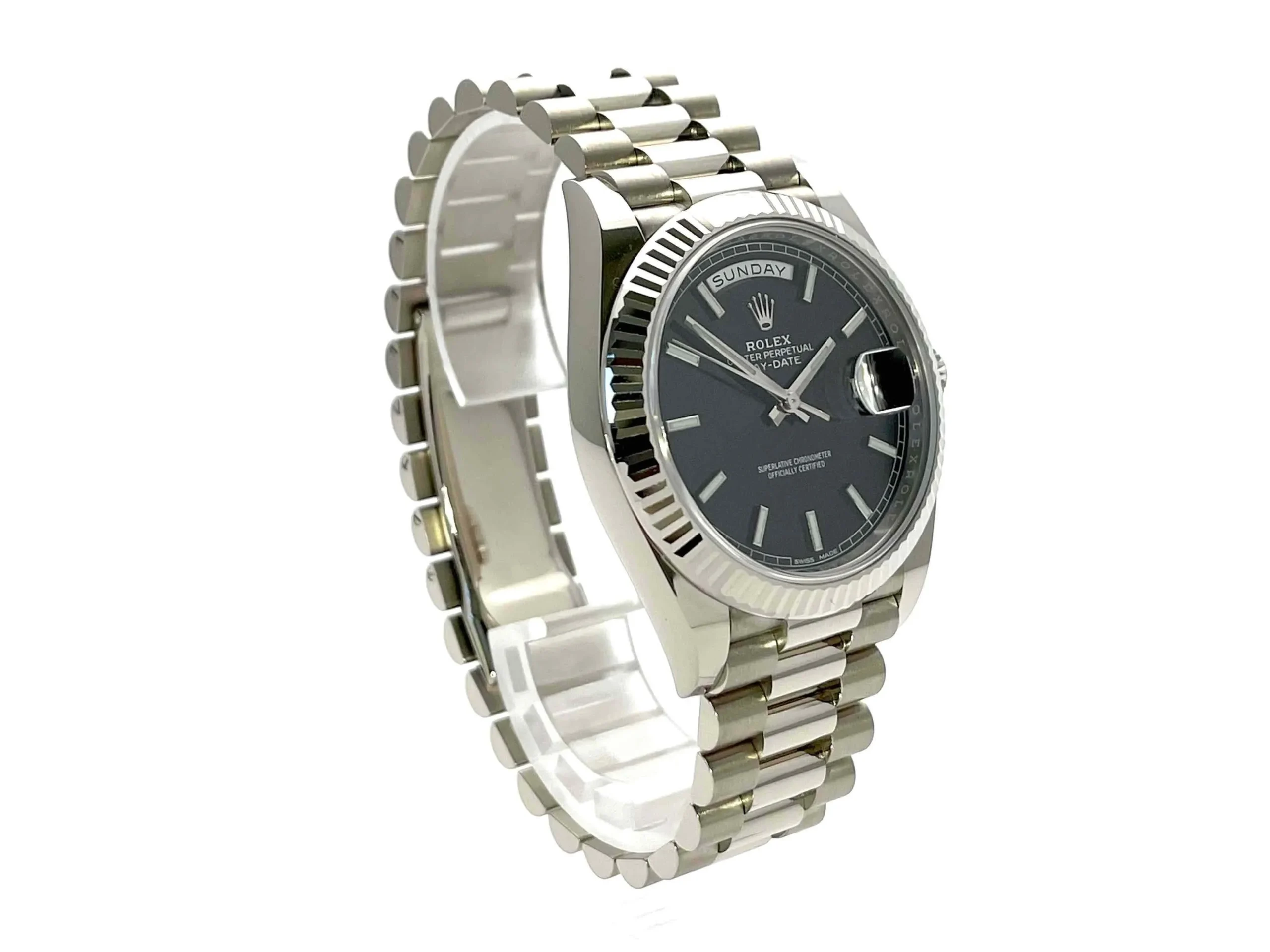 Superclone Rolex Day-Date 40mm Black Dial 228239