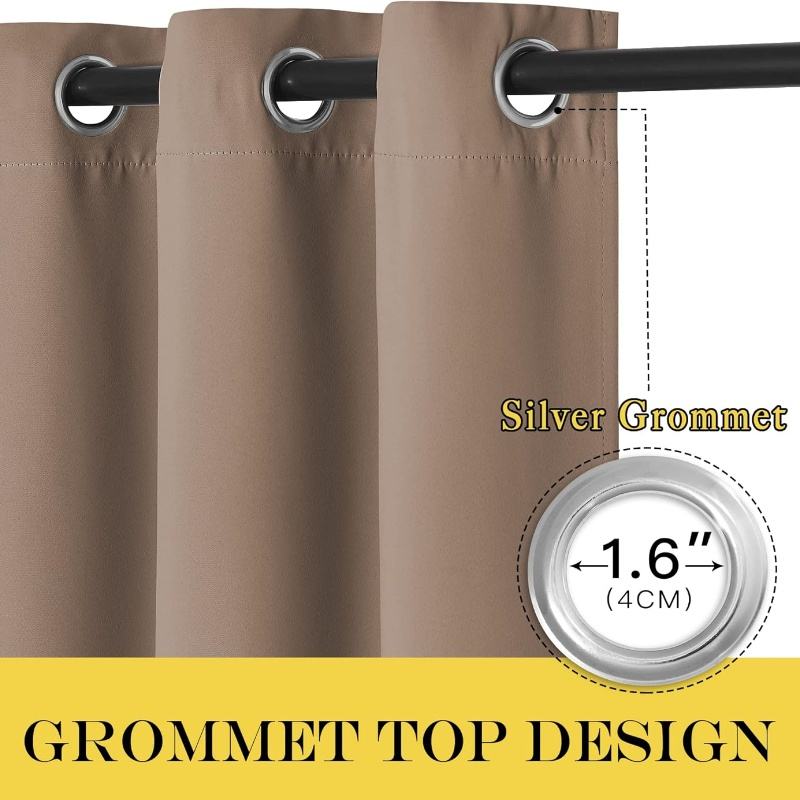 Elegant Three Layer Polyester Linen Curtains Full Light Shading Noise Reducing Privacy Protection Eco Friendly Window Curtains