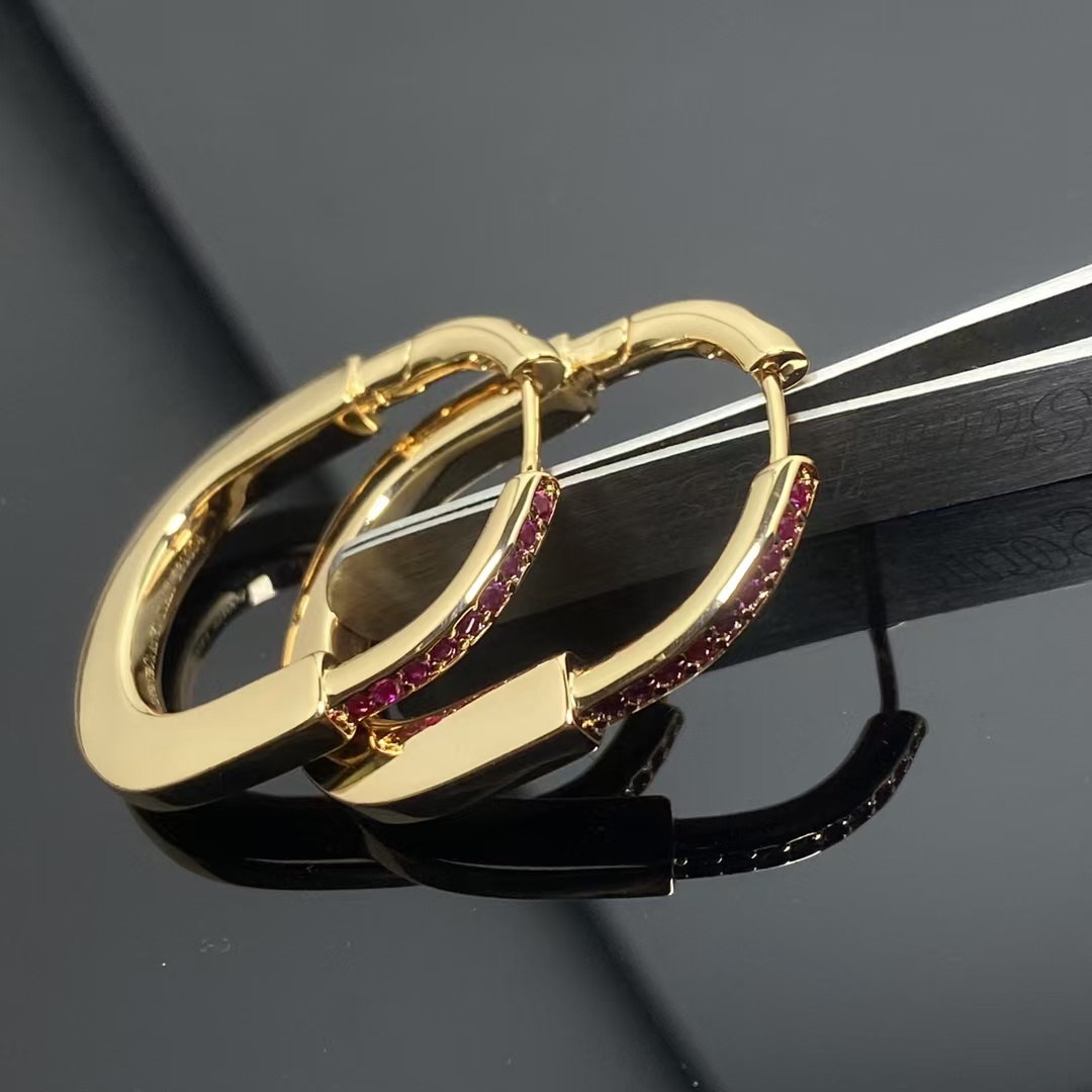 Tiffany Pink Diamond Lock Earrings - Original Replica Club