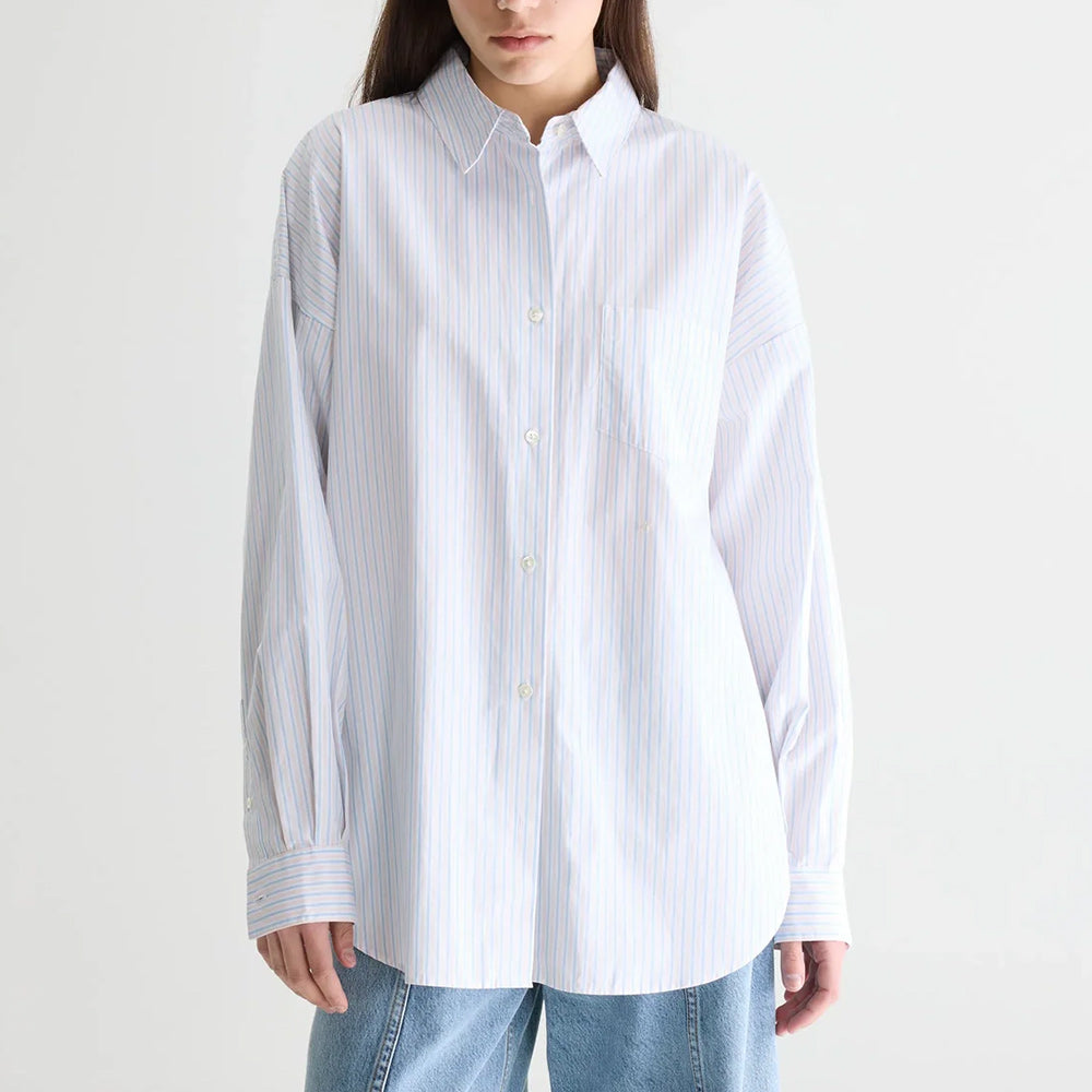 Bellerose - Chemise rayée Giorgia  - Bleu et rose