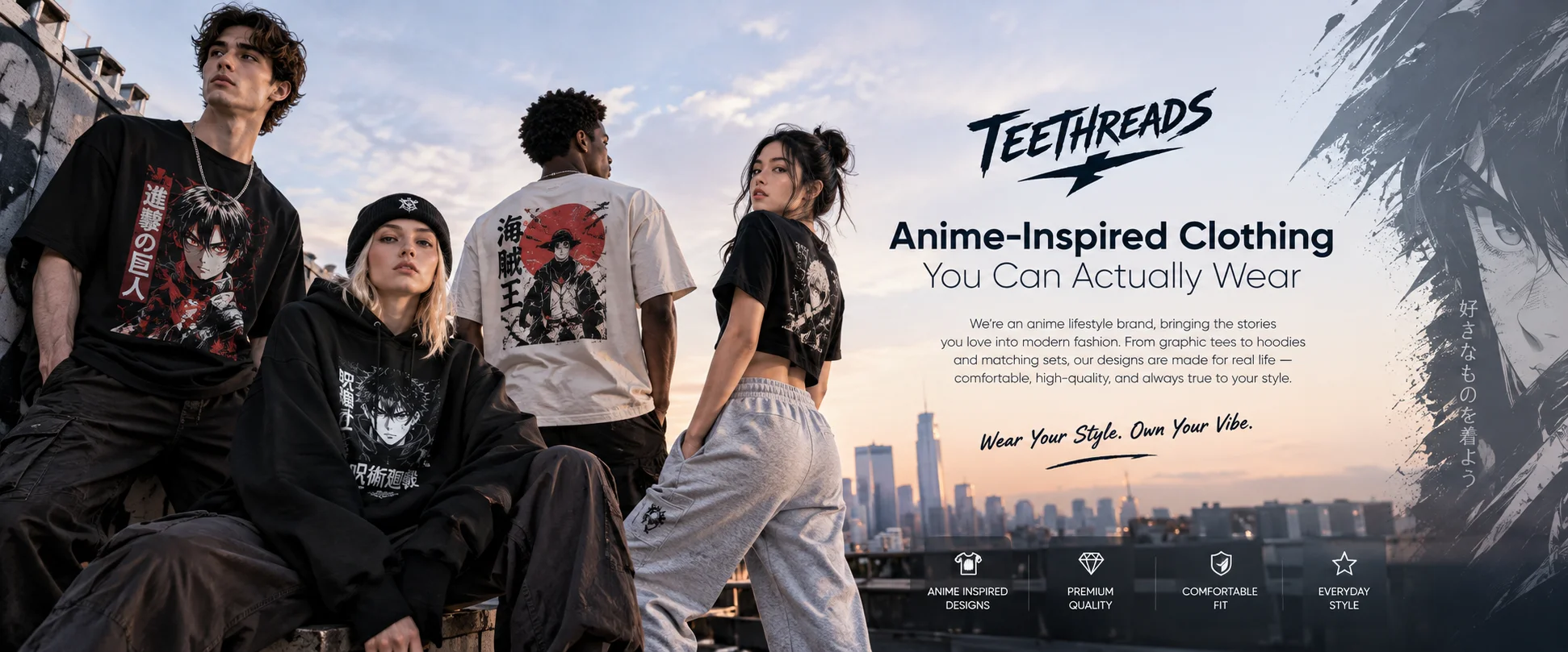 About Us - TeeThreads - Shop Anime Graphic Apparel & Clothing - TeeThreads.com