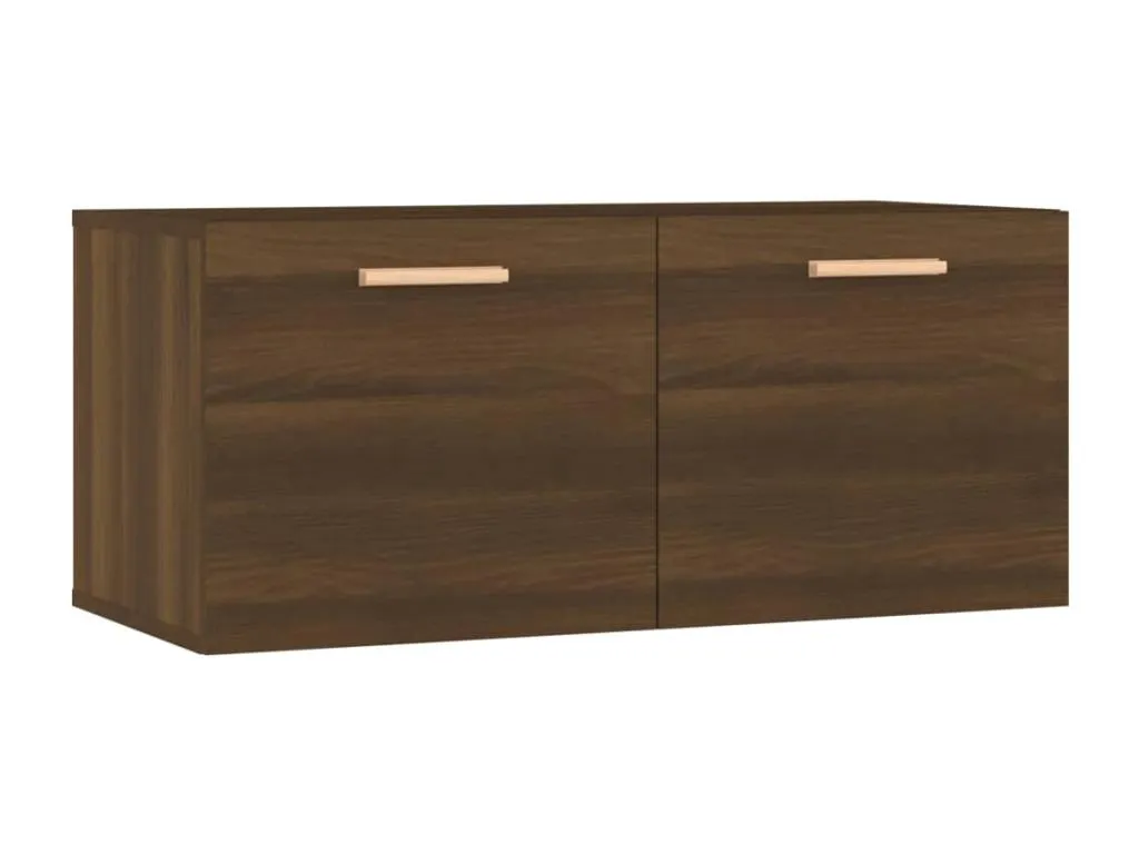 Armario de pared Decopractico ingeniería Decopractico marrón 80x35x36.5 cm GBCM24547