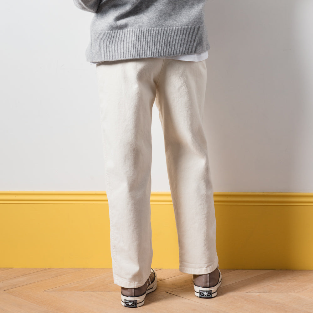 Merci - Pantalon en Coton - Écru