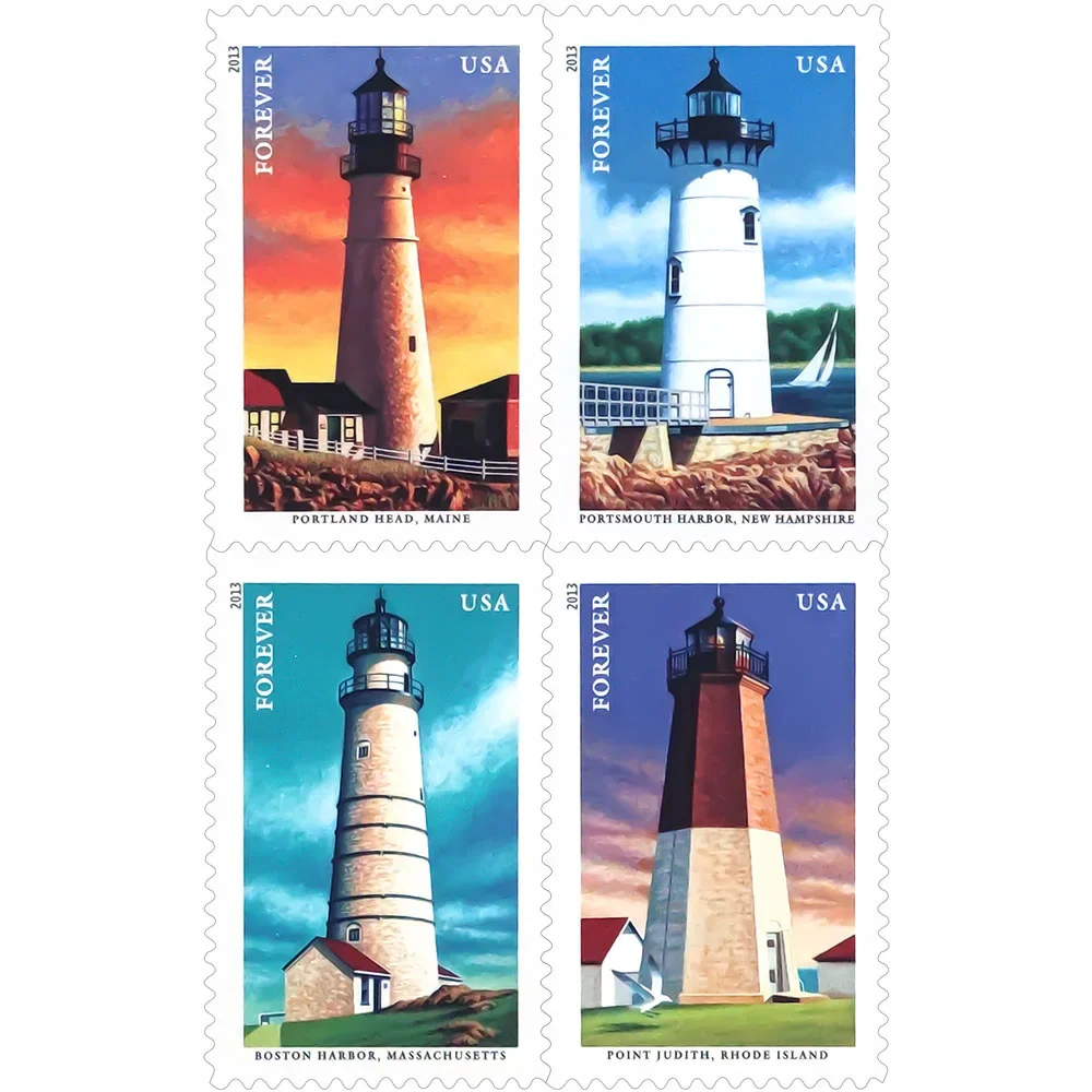 2013 Mid-Atlantic Lighthouses Forever Stamps - First-Class Postage Sheet(25 Sheet of (500 Pcs))