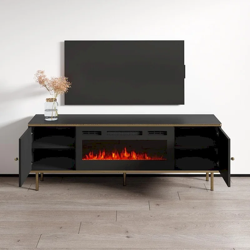Camelia 63-Inch Electric Fireplace TV Stand