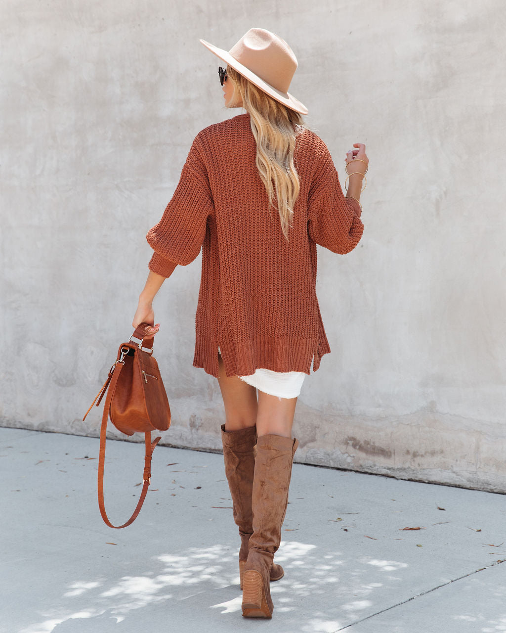 Stay Cozy Knit Cardigan - Camel - Se7enfashion