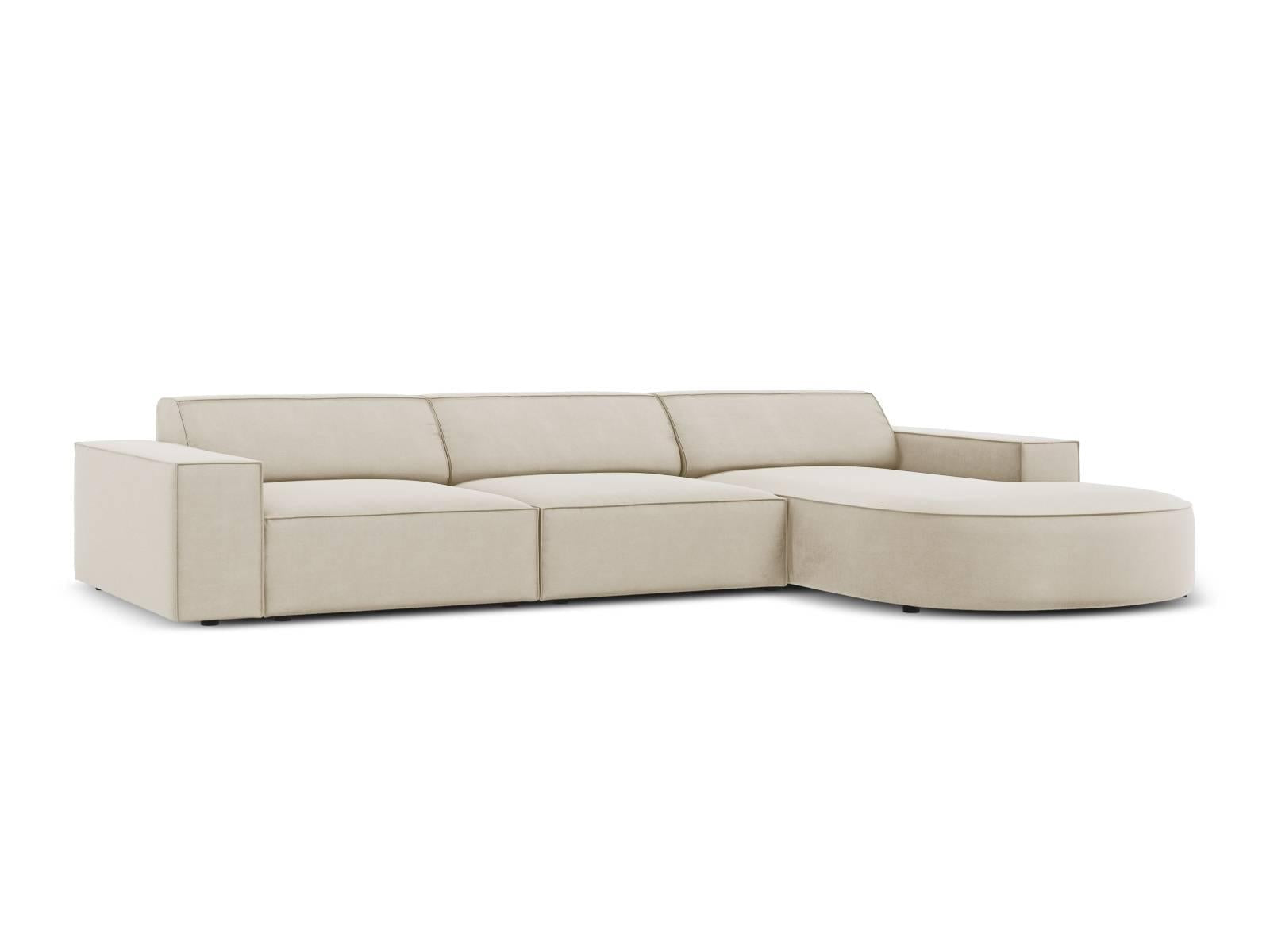 Micadoni 5-zits hoekbank Jodie velvet rechts rond