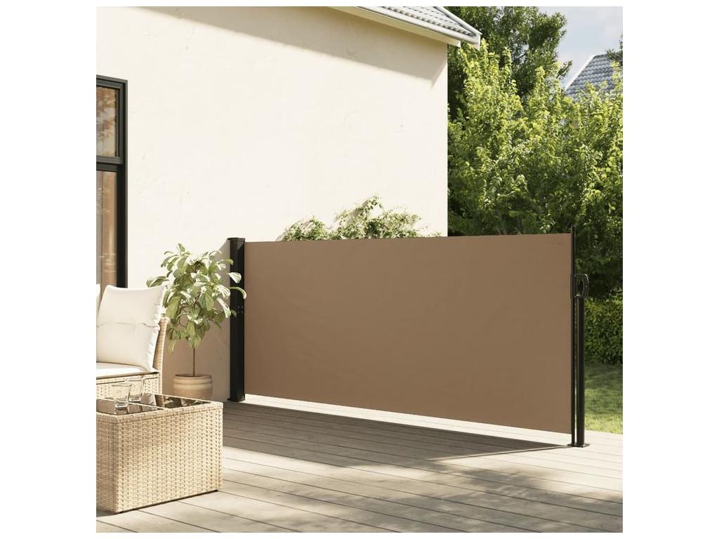 Tucasago Toldo lateral retráctil gris taupe 140x300 cm Gris Topo