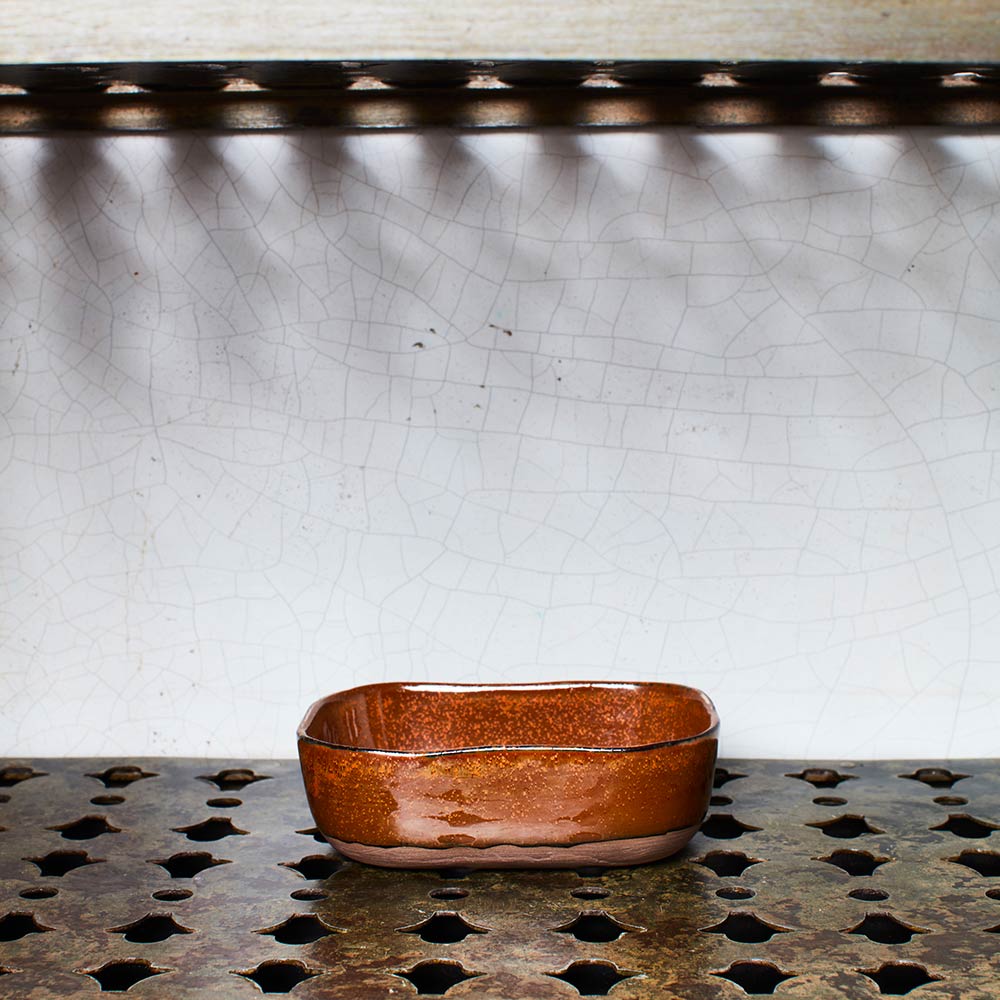 Assiette creuse en grès n°6 - Ocre