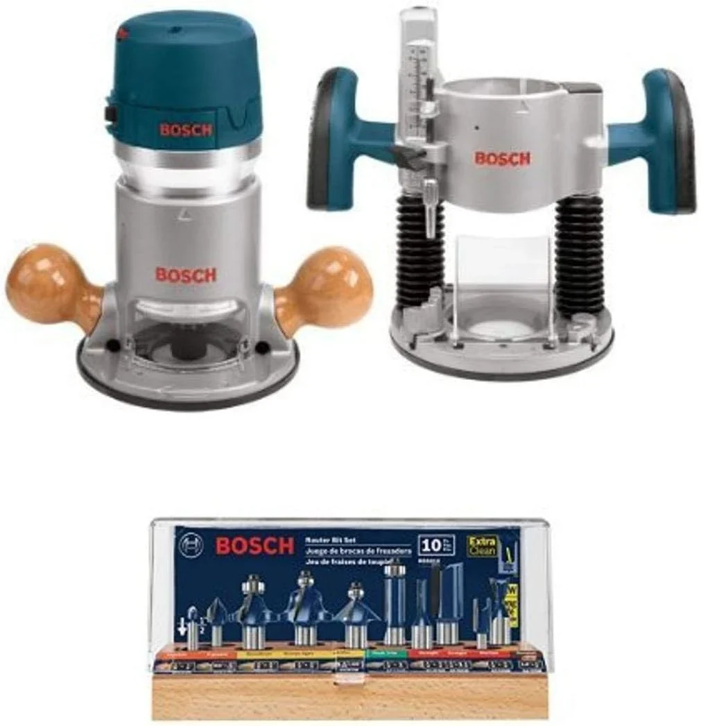 BOSCH Wood Router Tool Combo Kit, 12 Amp, 2.25 Horsepower - 1617EVSPK - Image 4 BOSCH Wood Router Tool Combo Kit, 12 Amp, 2.25 Horsepower - 1617EVSPK - Image 4