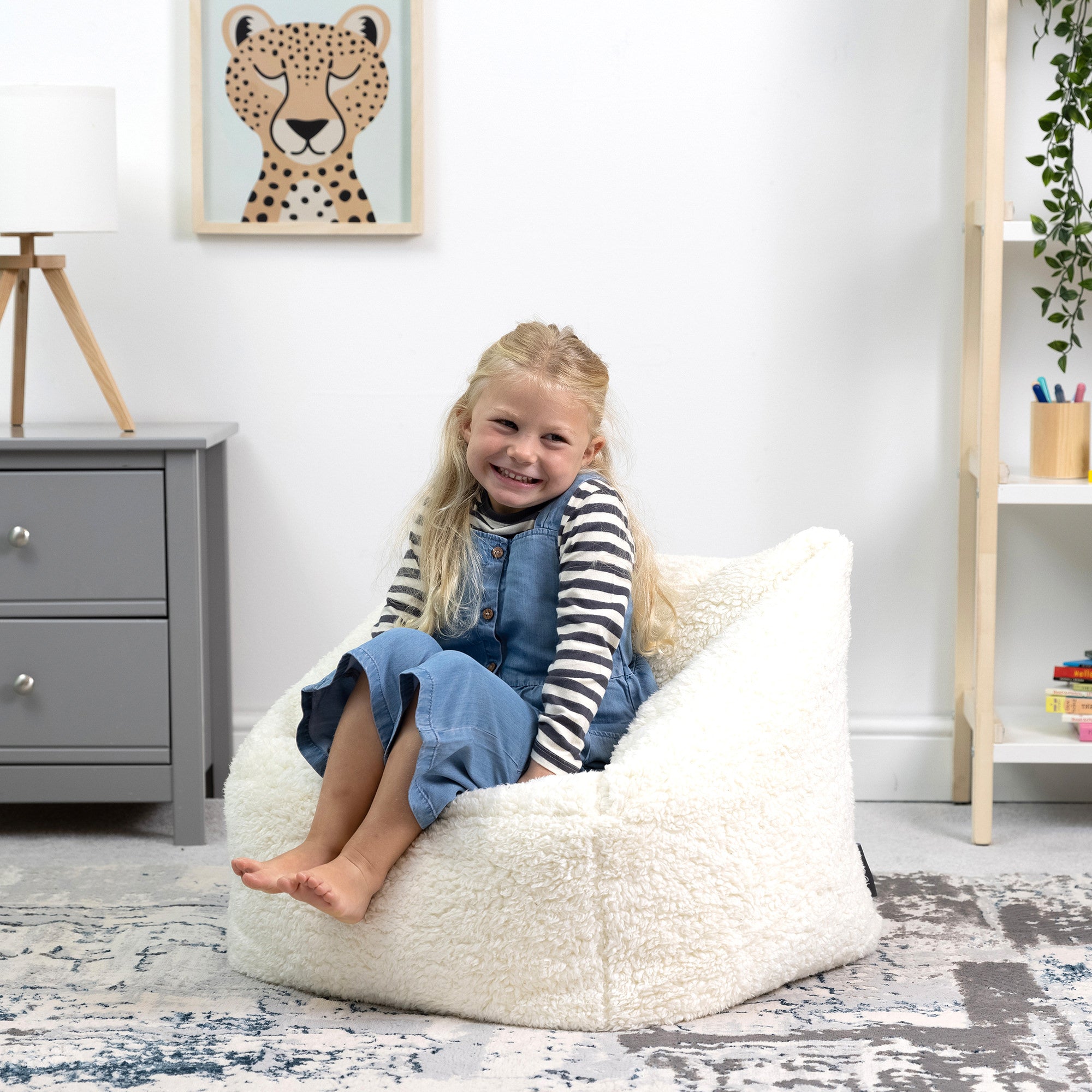 icon Natalia Kinderzitzak Fauteuil - Teddy - Wit