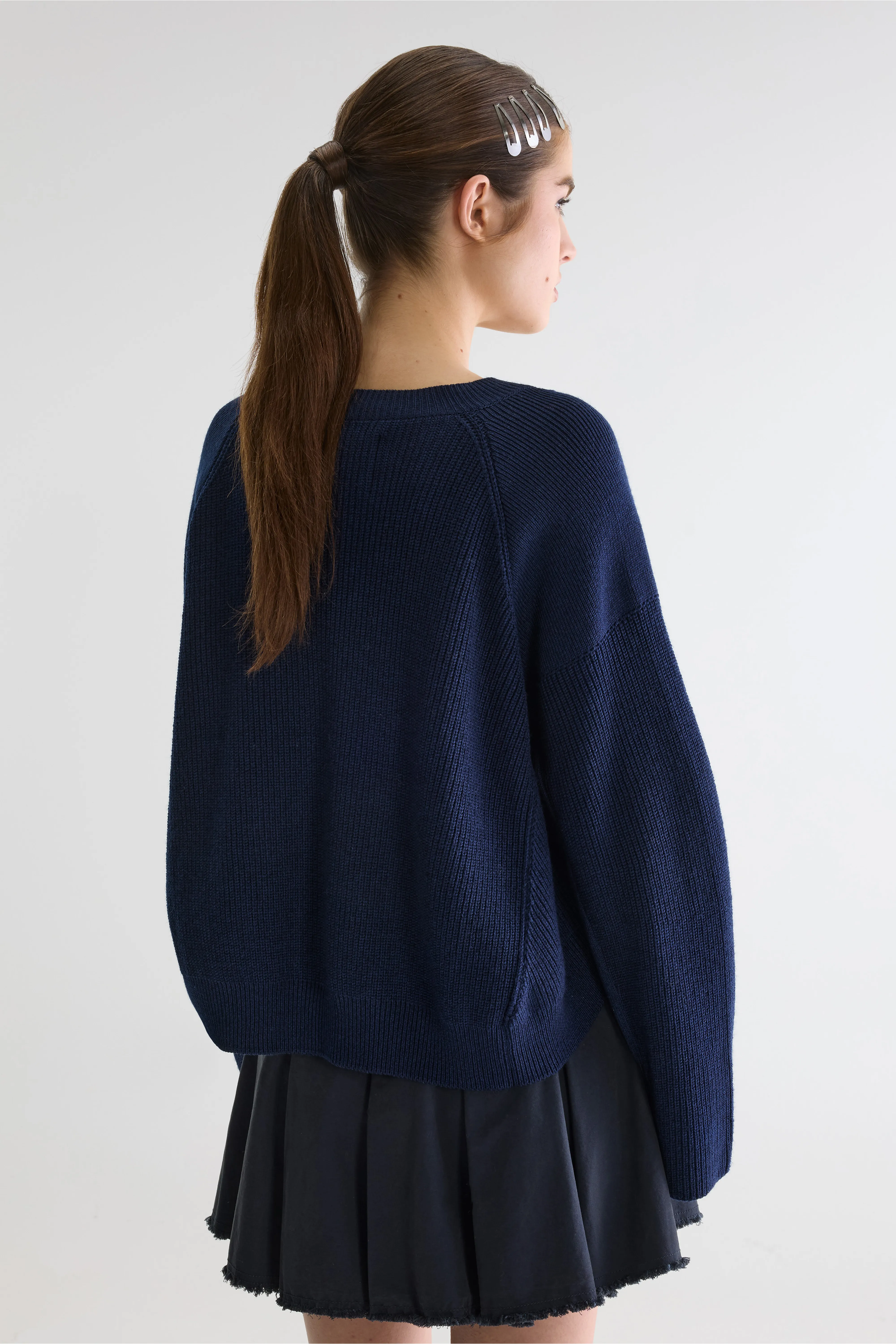 Bellerose Aoth cropped sweater (261 / W / NAVY)