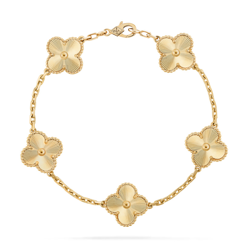 Replicate Vintage Alhambra bracelet, 5 motifs(1:1 replica) - Original Replica Club