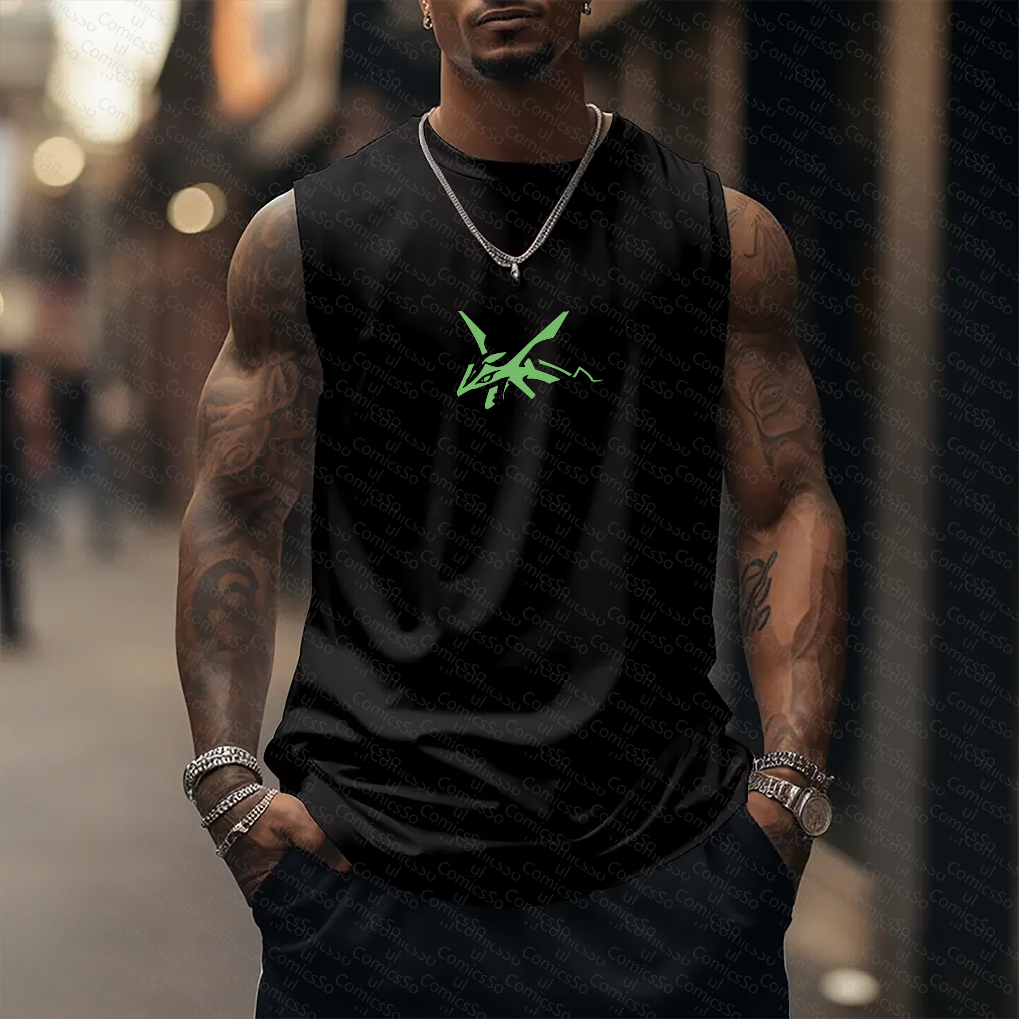 Unisex  “Comicssoul” Casual Anime  Tank Top TeeThreads Sustain the Scene with Custom Apparel