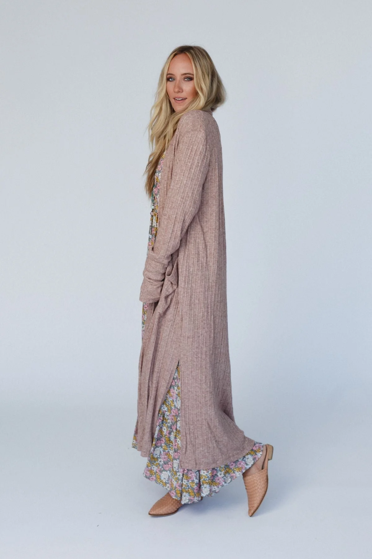 The Nest Finishing Touch Duster Cardigan - Cafe