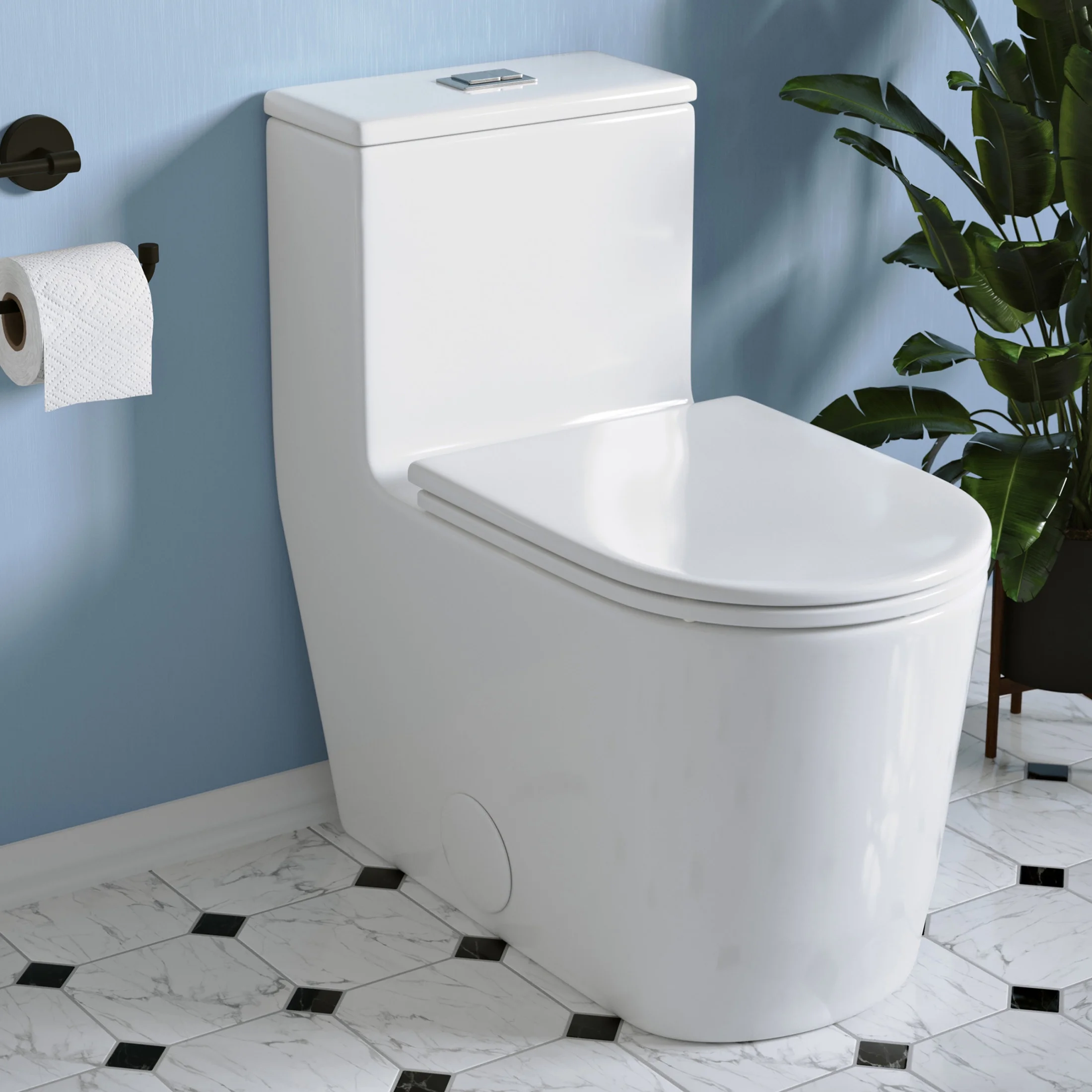 Liberte One-Piece Elongated Toilet Dual-Flush 1.1/1.6 gpf - Image 6