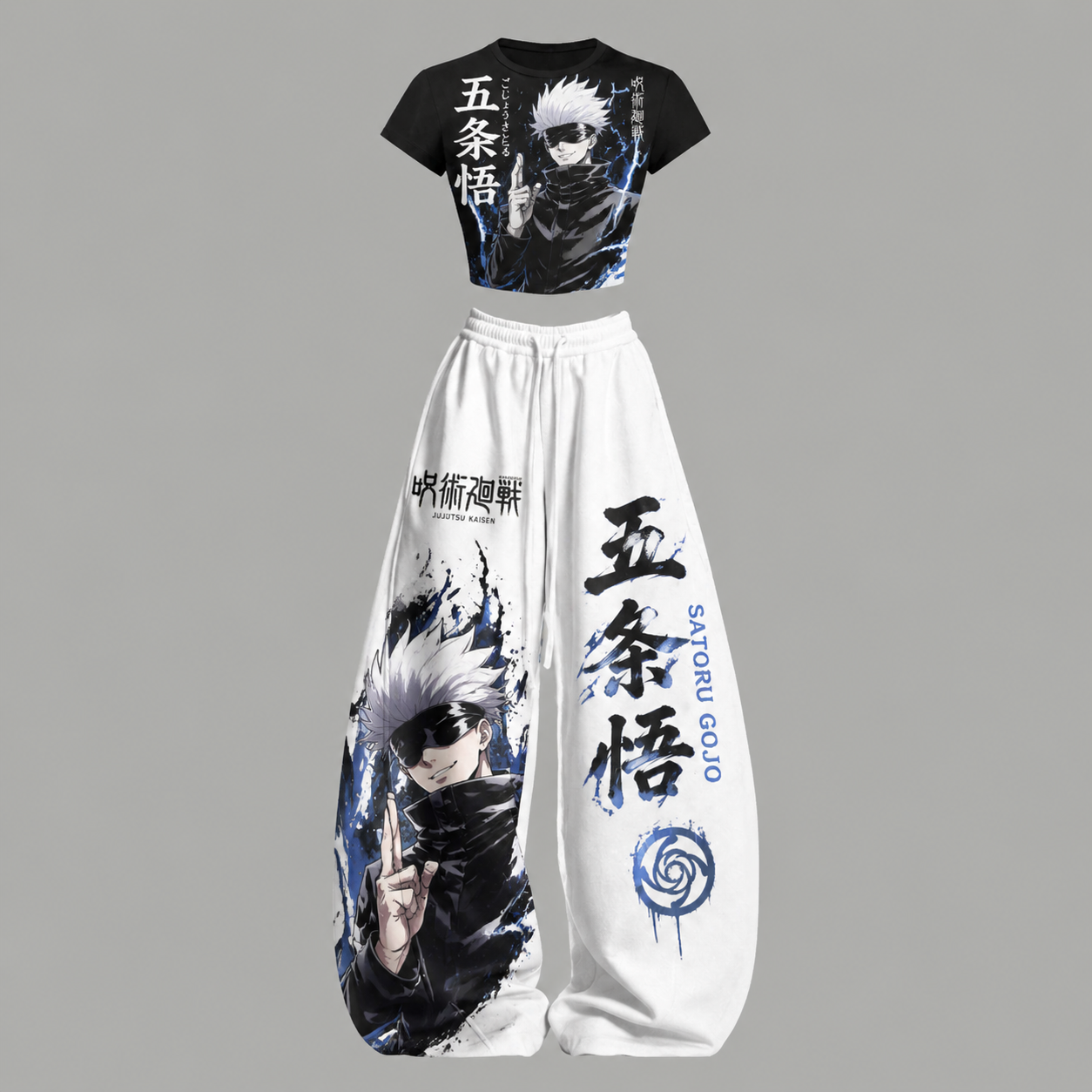 Jujutsu Kaisen Top & Elasticated Trousers Two-Piece Set