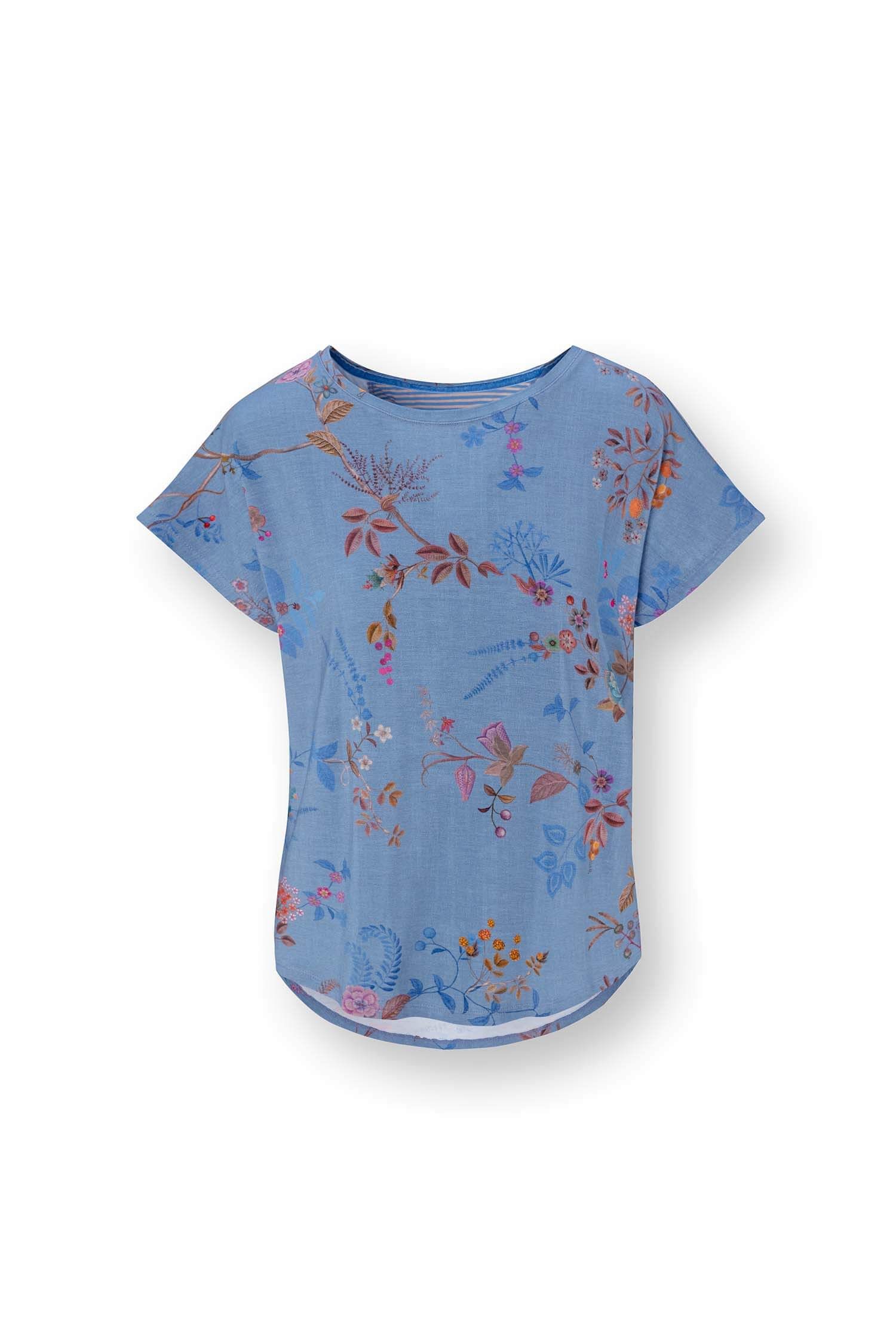 Tatum Short Sleeve Top Bodhi Flower Blue