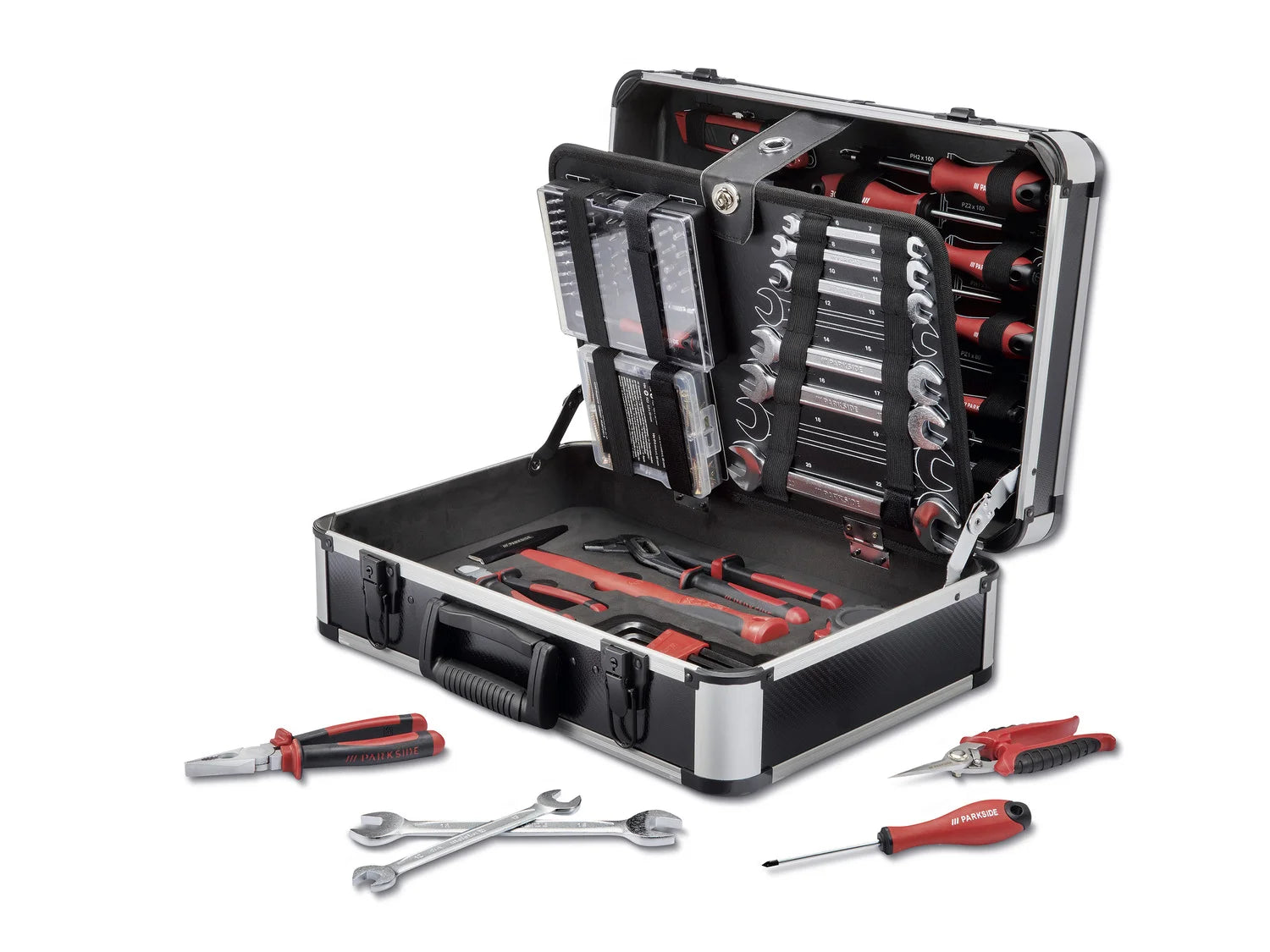 PARKSIDE tool case, filled, 129 pieces