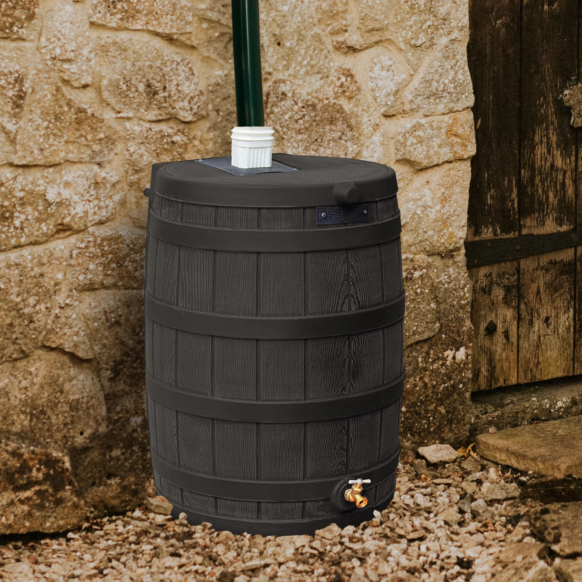 Good Ideas Rain Wizard Rain Storage Collection Rain Barrel 50-Gallon - Image 15
