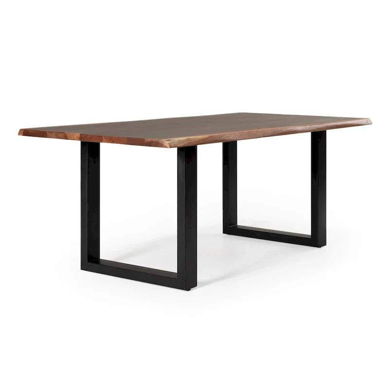 Modrest Taylor Contemporary Live Edge Wooden Dining Table