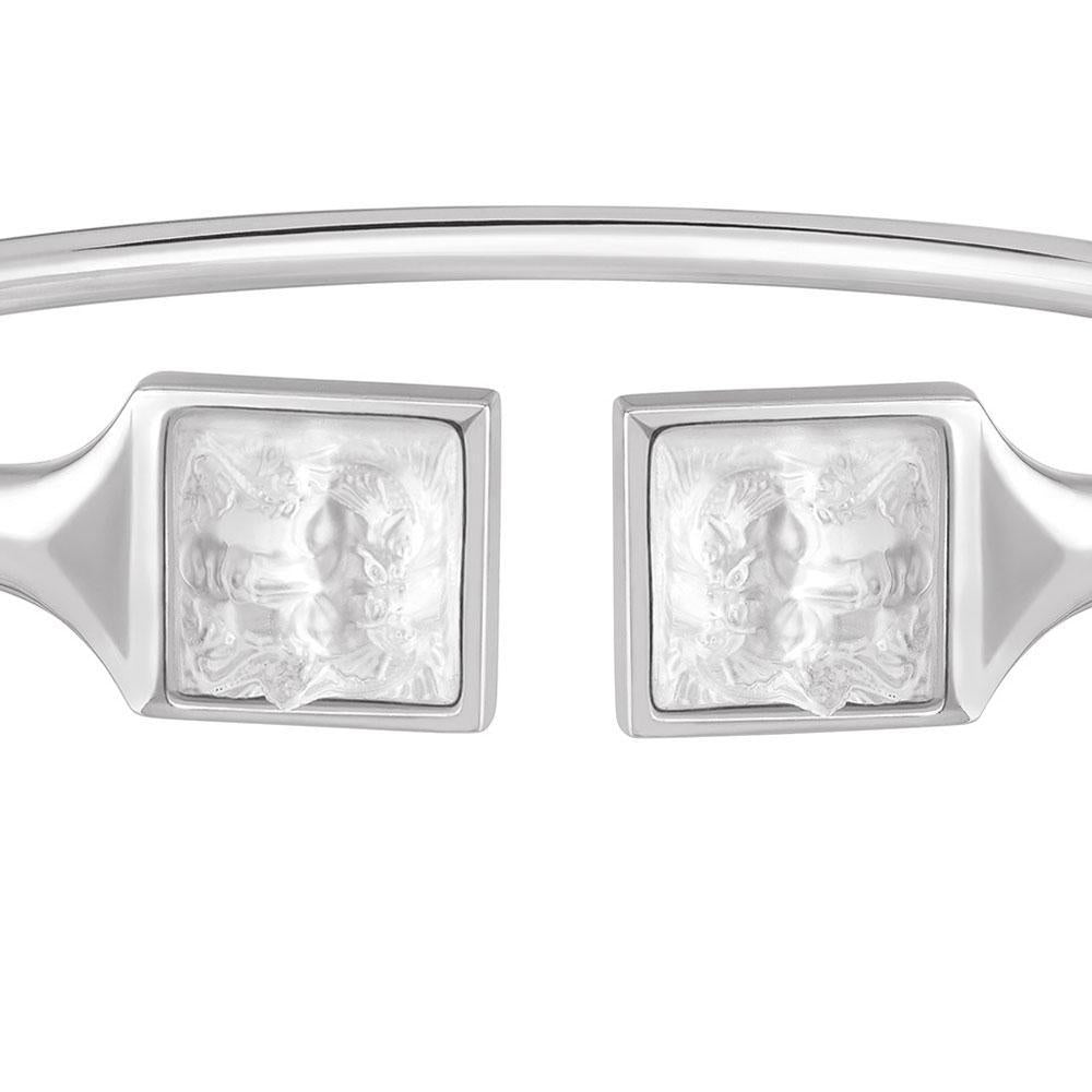 BRACELET JONC FLEXIBLE ARÉTHUSE - CRISTAL INCOLORE, ARGENT
