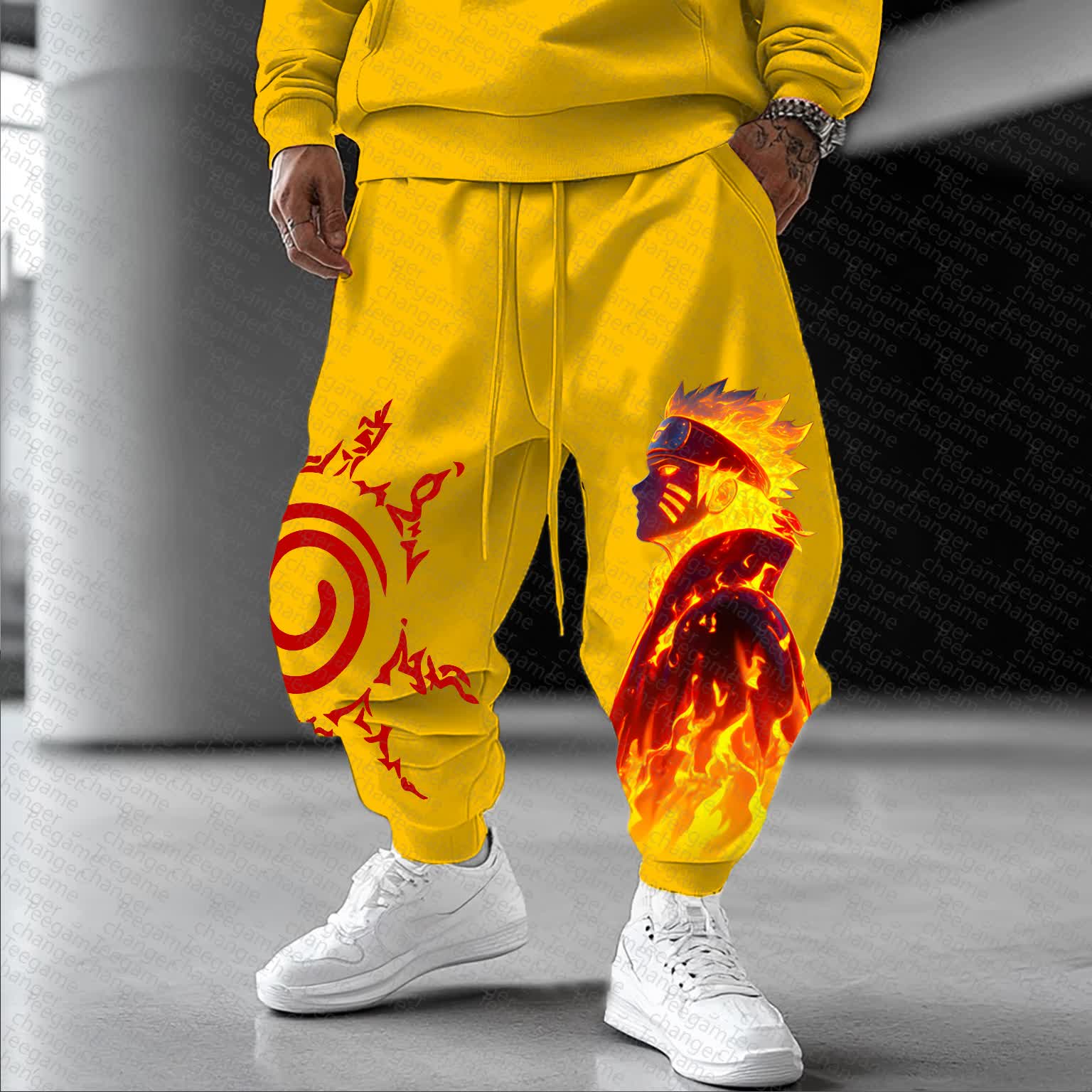 Unisex   Casual Anime Streetwear Pants