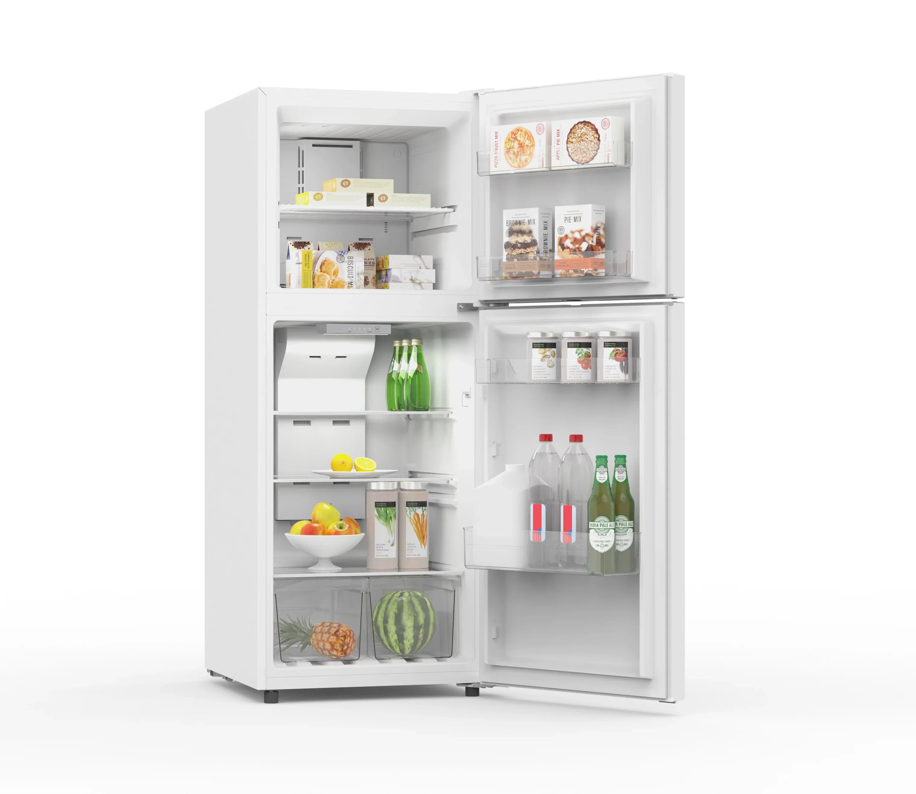 Frigidaire 10 Cu. Ft. Top Mount Refrigerator, Frost Free, Platinum, EFR1033-SS-6Com