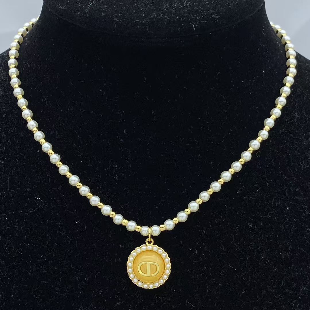 Dior CD Pendant Pearl Necklace - Original Replica Club
