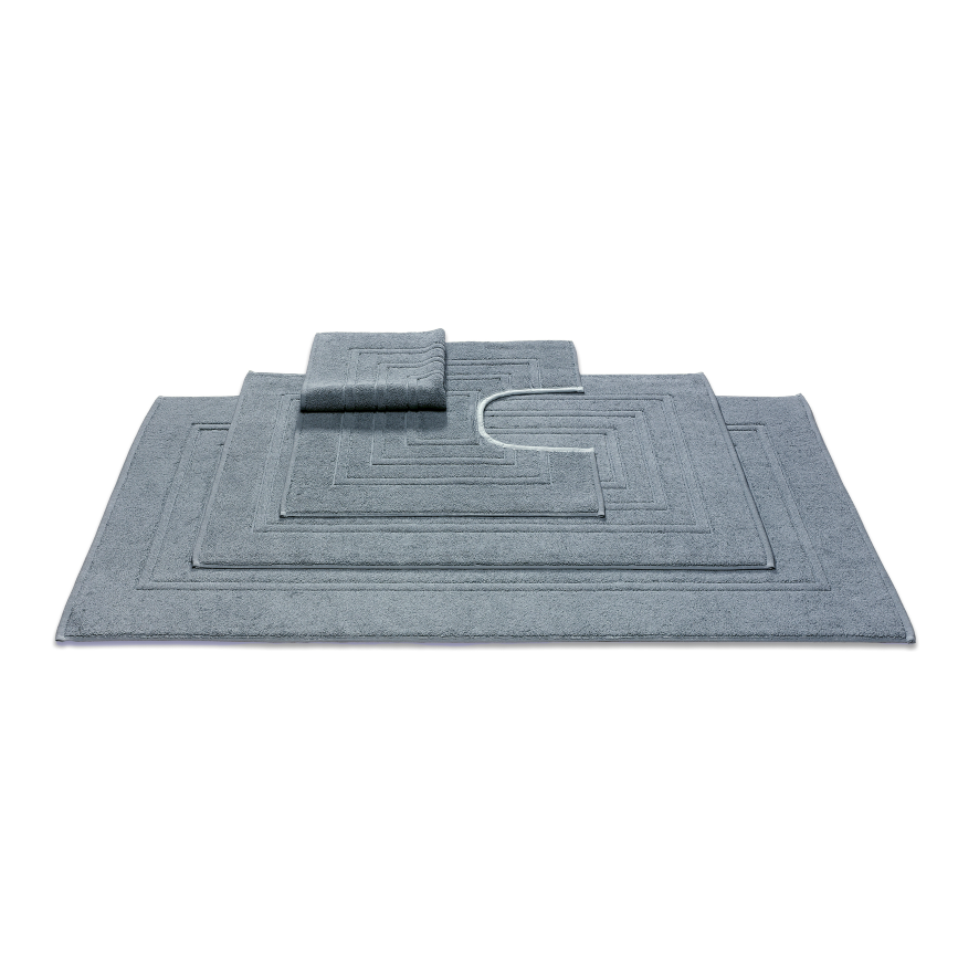 Houston Badmat Dusty Blue   60 x 60 cm   Blauw   Katoen