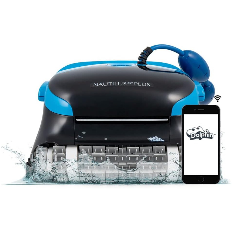 WAYFAIR Dolphin Nautilus CC Plus Wi-Fi Automatic Robotic Pool Vacuum Cleaner, Always Cleaning, Never Charging, With Wall Climbing Scrubber Brush, Ideal For In-Ground Pools Up To 50 FT In Length