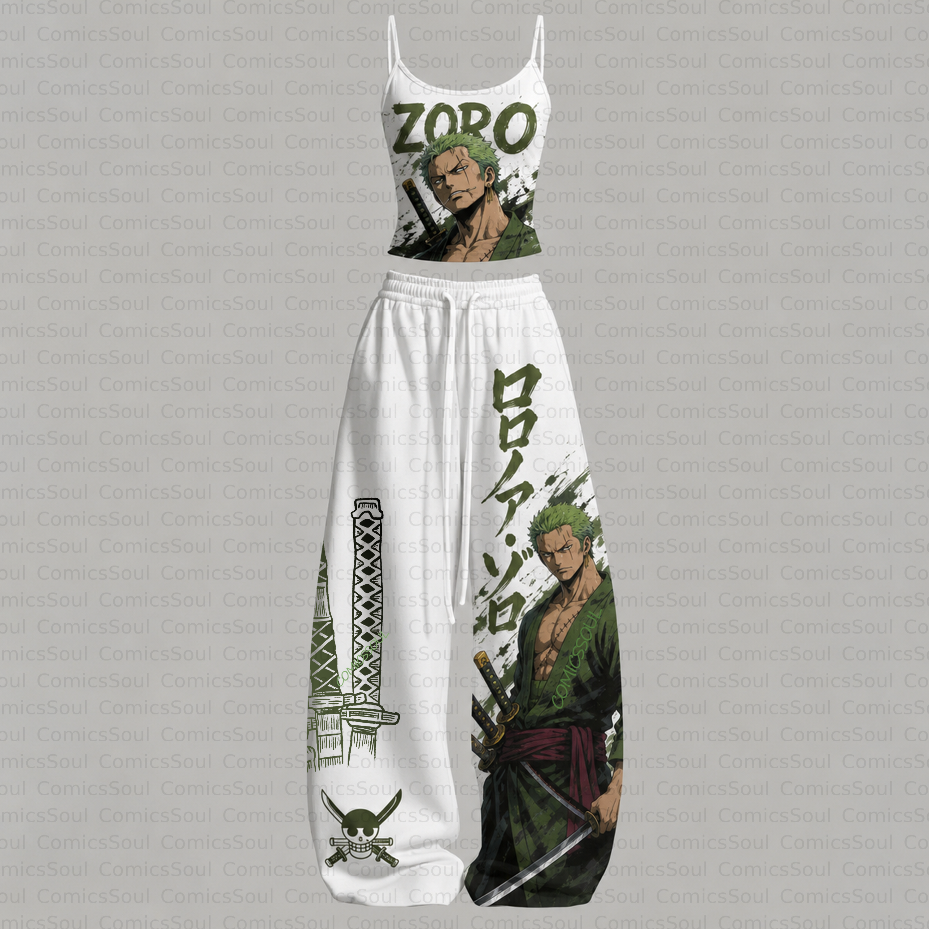 ONE PIECE Top & Elasticated Trousers Two-Piece Set