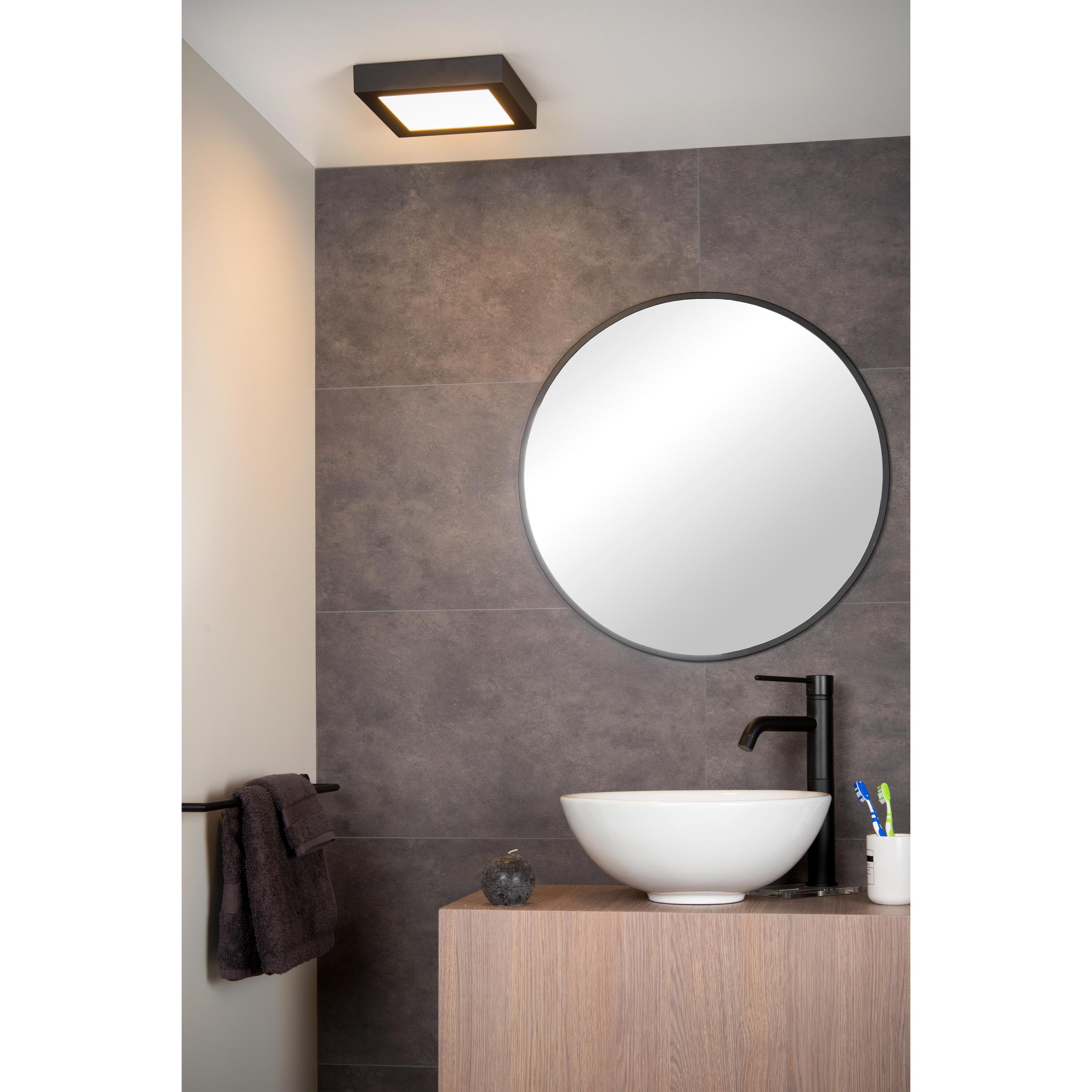 Brice 22 plafondlamp LED badkamer IP44 vierkant wit