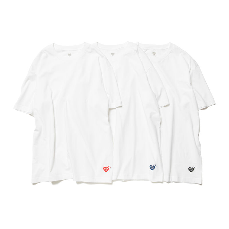 HUMAN MADE 3-PACK T-SHIRT SET