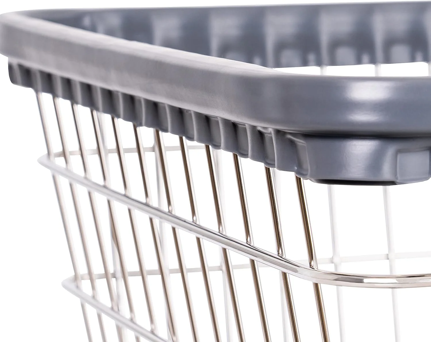 2025 Heavy Duty Wire Laundry Cart with Double Rod Rack