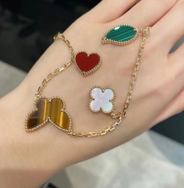 VCA Limited Version Lucky Alhambra Bracelet 4 Motifs - Original Replica Club