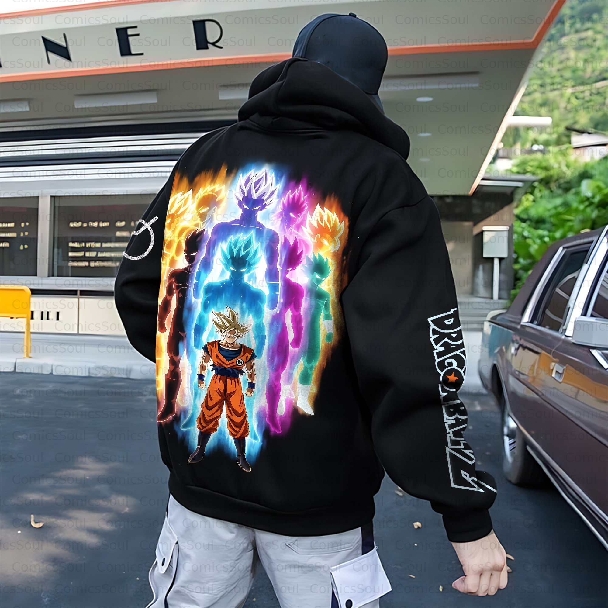 Unisex Anime Inspired Vintage Plush Hoodie