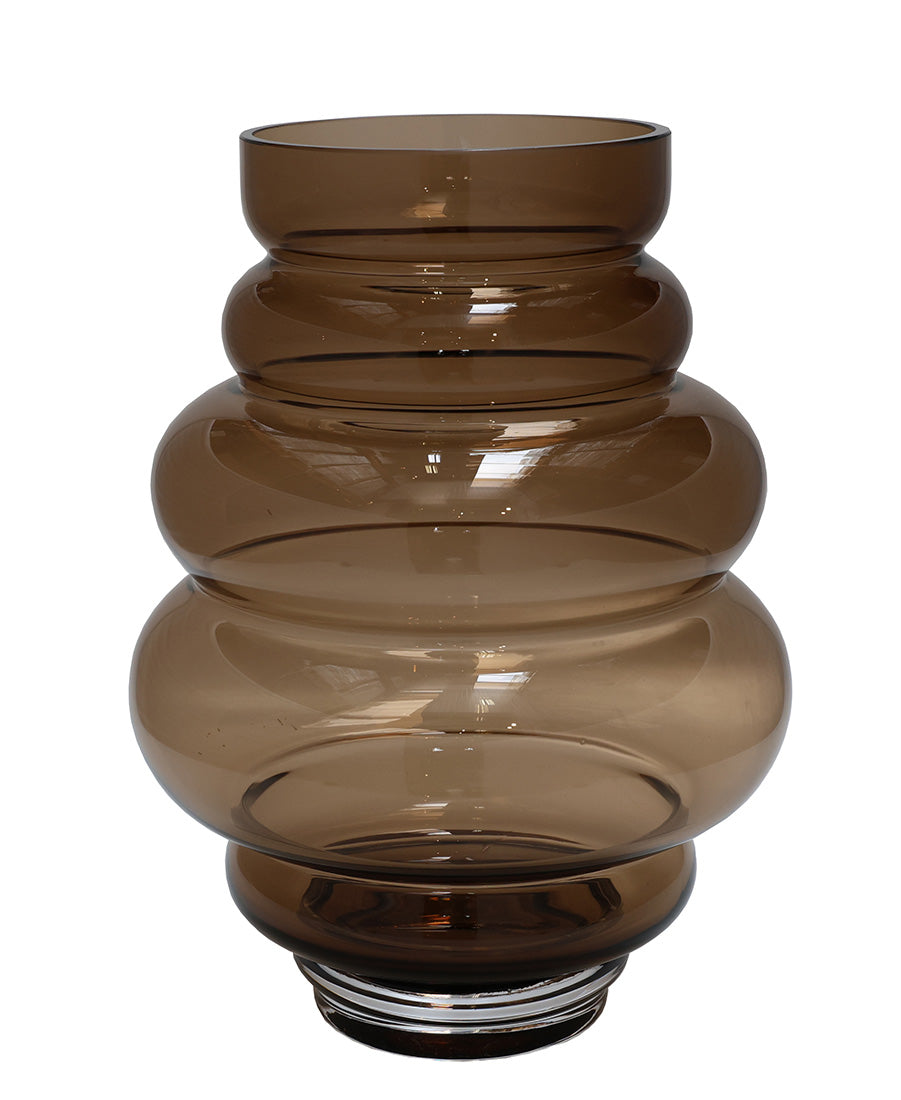Vase The World - Maputo M taupe Ø22 x H30 cm