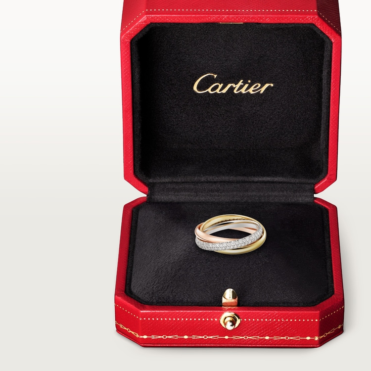 Replicate Trinity ring, small model, half-paved(1:1 replica) - Original Replica Club