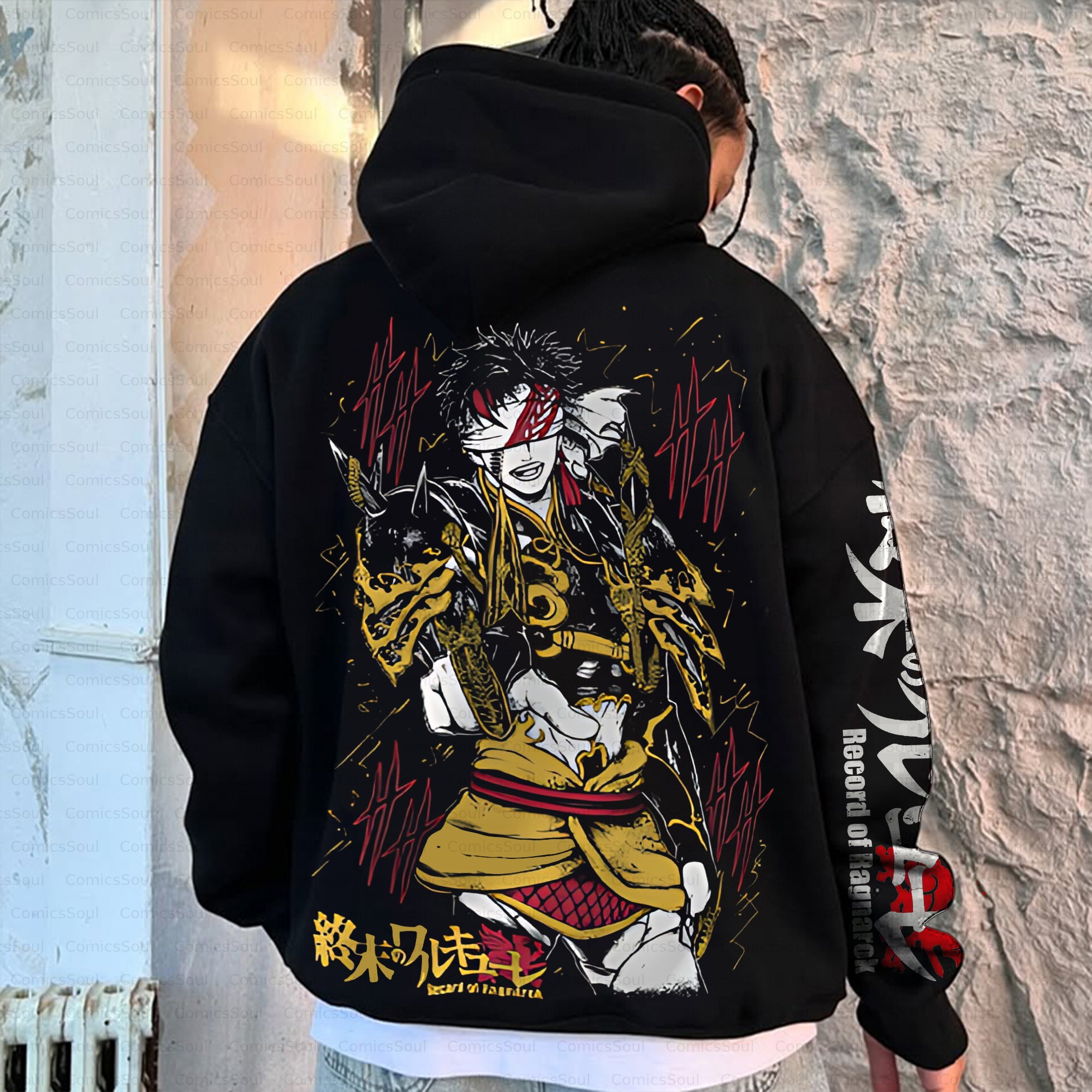 Unisex Anime Inspired Vintage Plush Hoodie