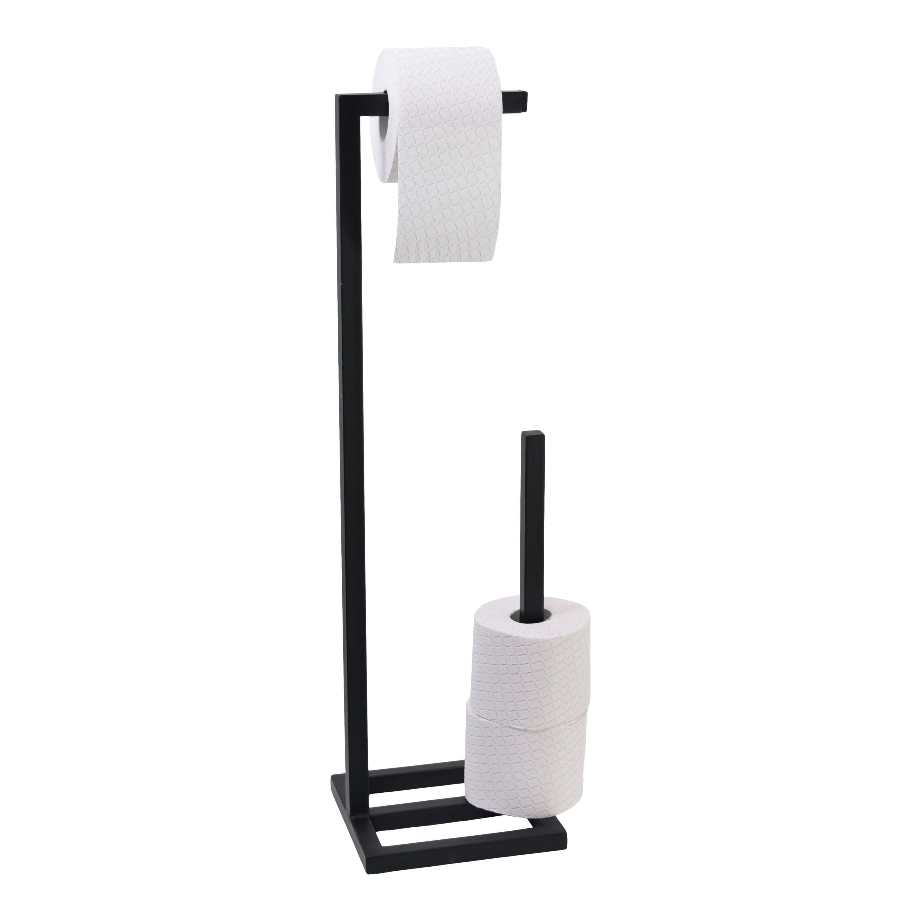 LOFT42 Jack Toiletrolhouder - Zwart - Metaal