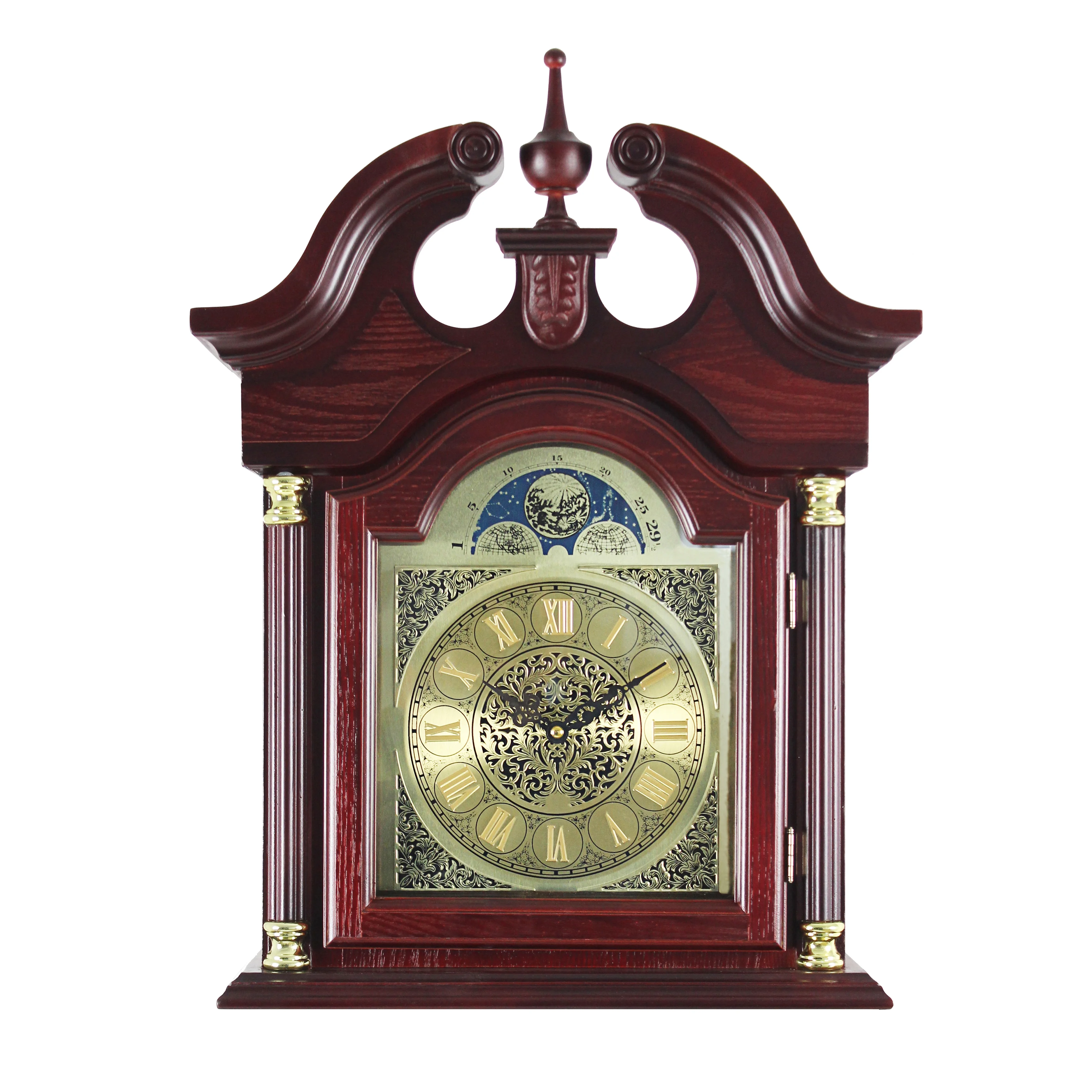 72" Floor Standing Grandfather Clock in Cherry Finish - Image 7