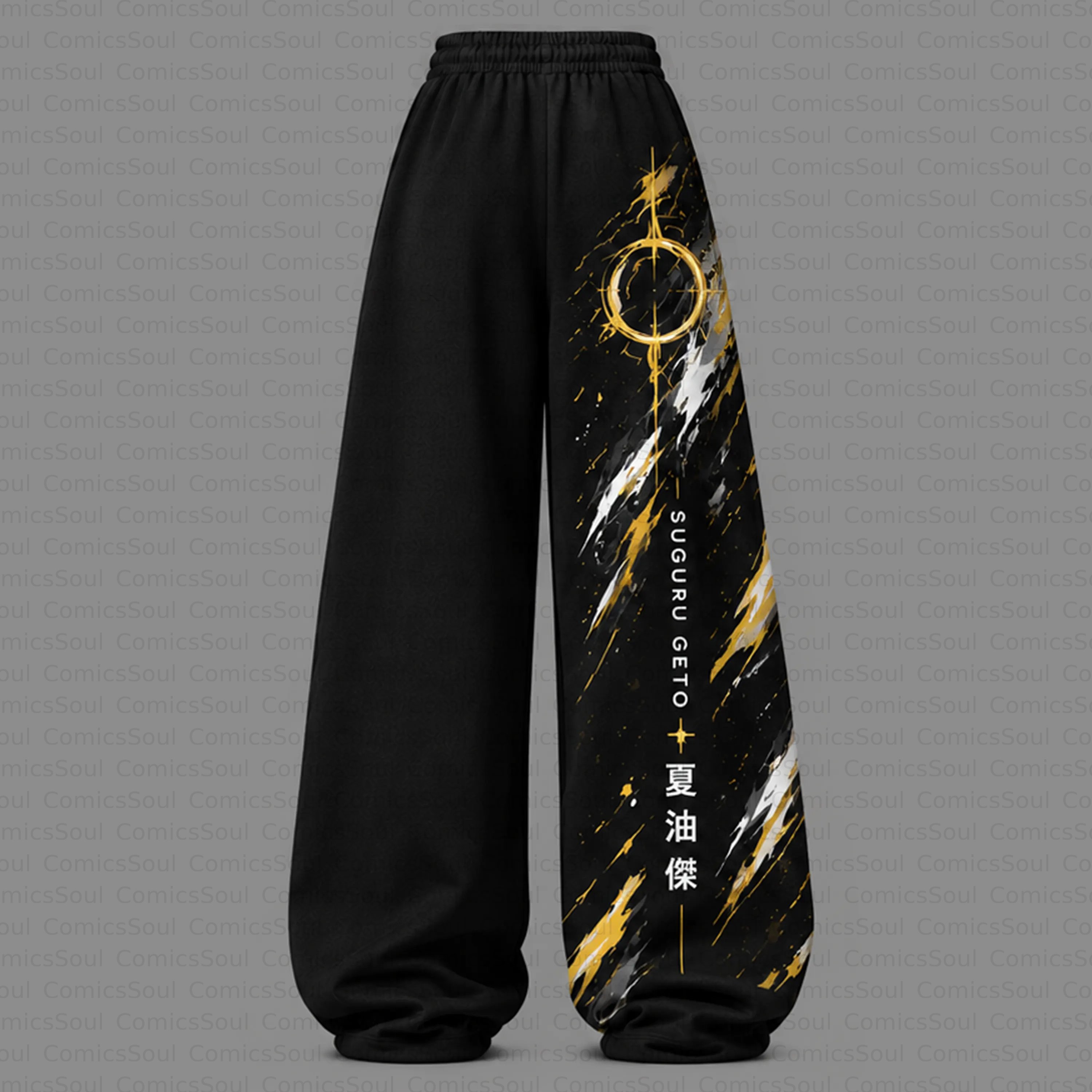 Jujutsu Kaisen Cropped Long Sleeve Hoodie & High Waist Jogger Pants Two Piece TeeThreads Sustain the Scene with Custom Apparel