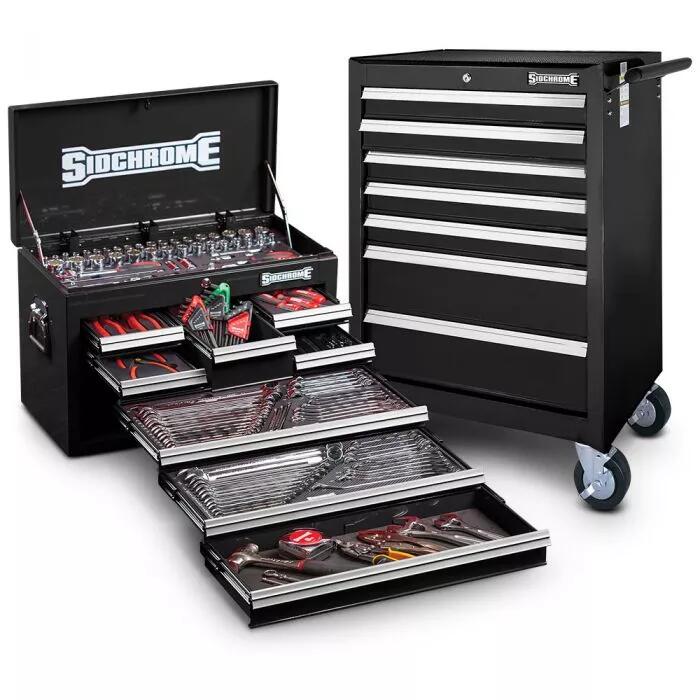 SIDCHROME 262PC MET/AF TOOL KIT - BLACK SCMT10159B